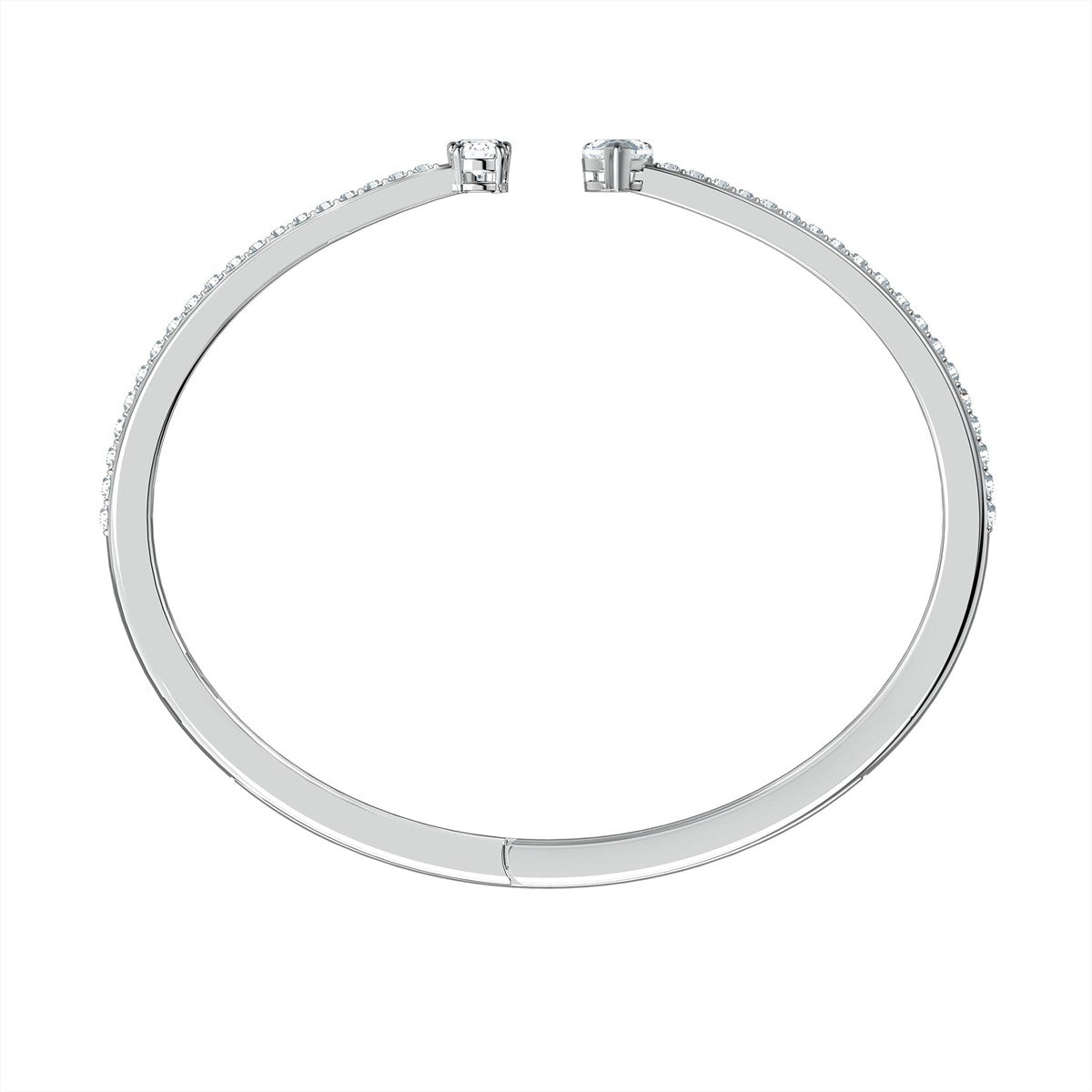 Attract Cuff Bileklik, Beyaz, Rodyum Kaplama, S 5572667