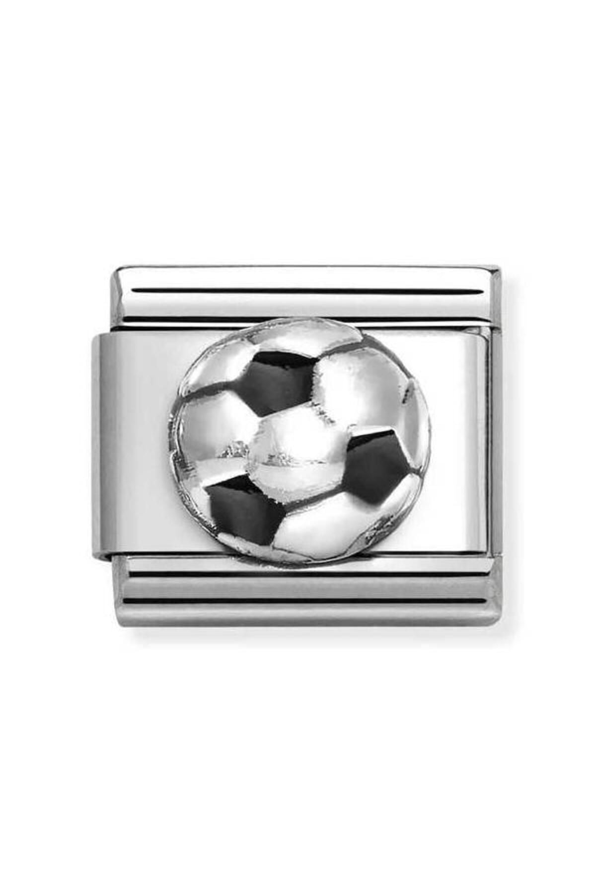 Composable Classic Dekoratif Link - Semboller - Futbol topu - (27 Soccer ball) 925 Gümüş