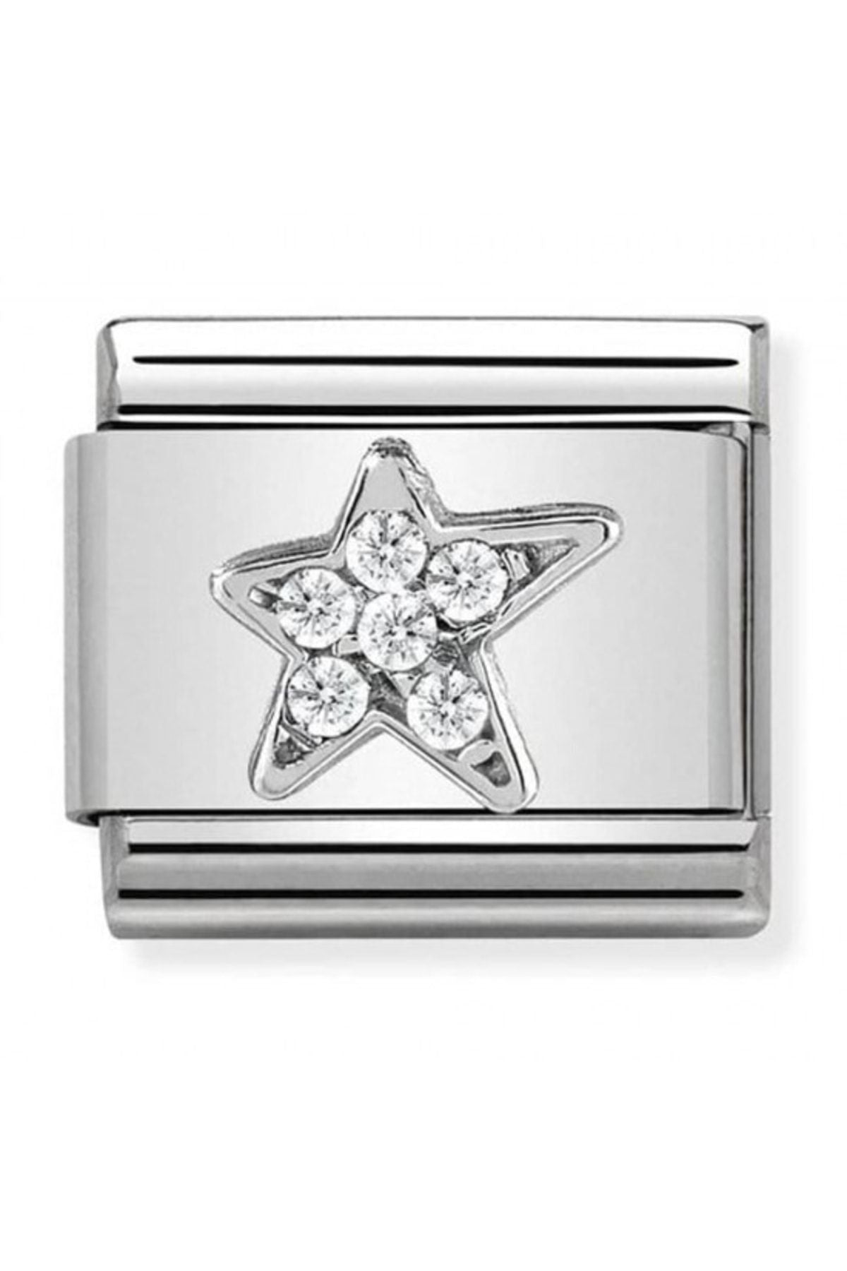 Composable Classıc Lınk 330304/25 Asymmetrıc Star Wıth Cz In 925 Sılver
