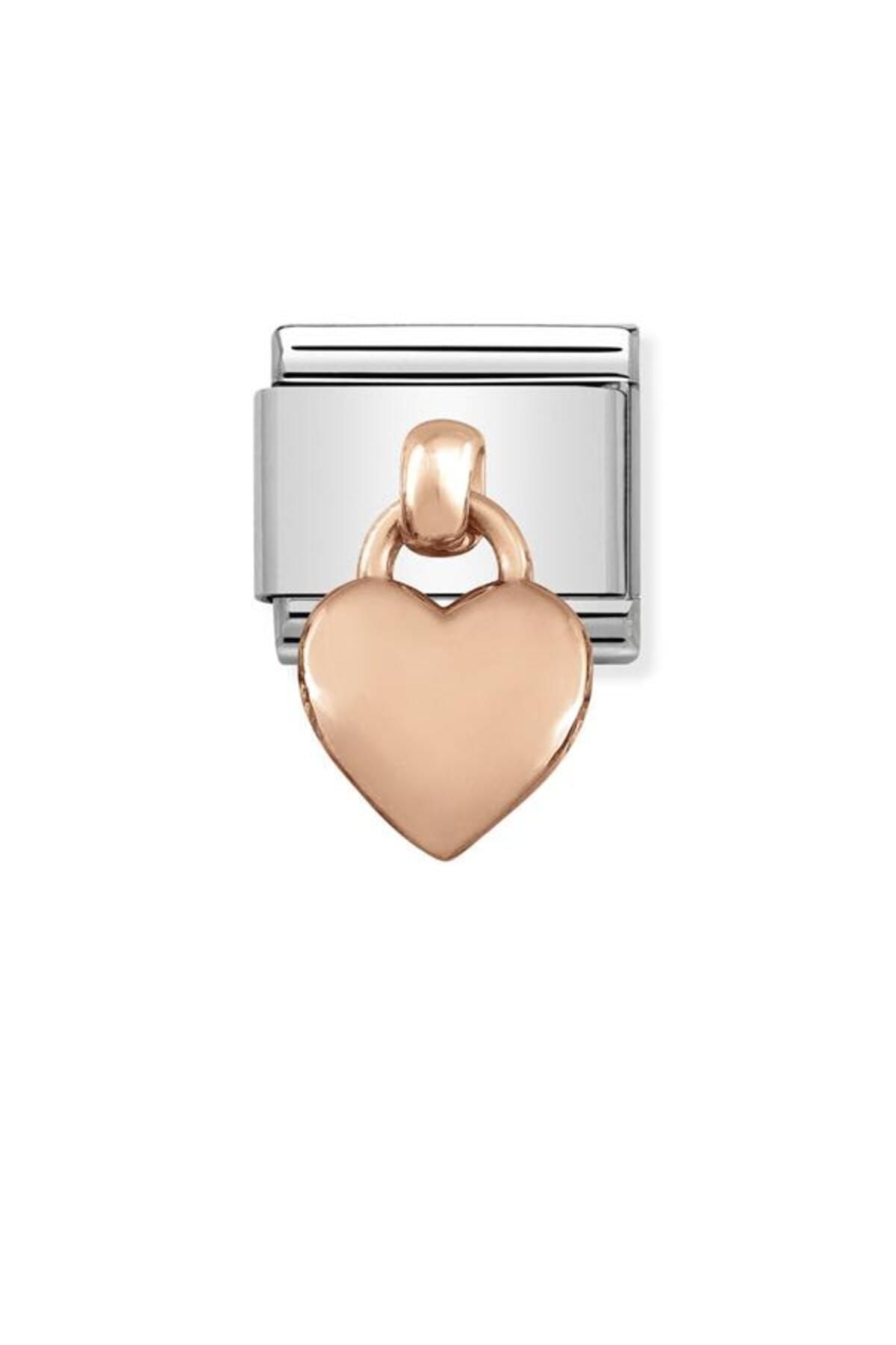 Classic Dekoratif Charm - Charm - Kalp - (01 Heart) 9K Rose Altın