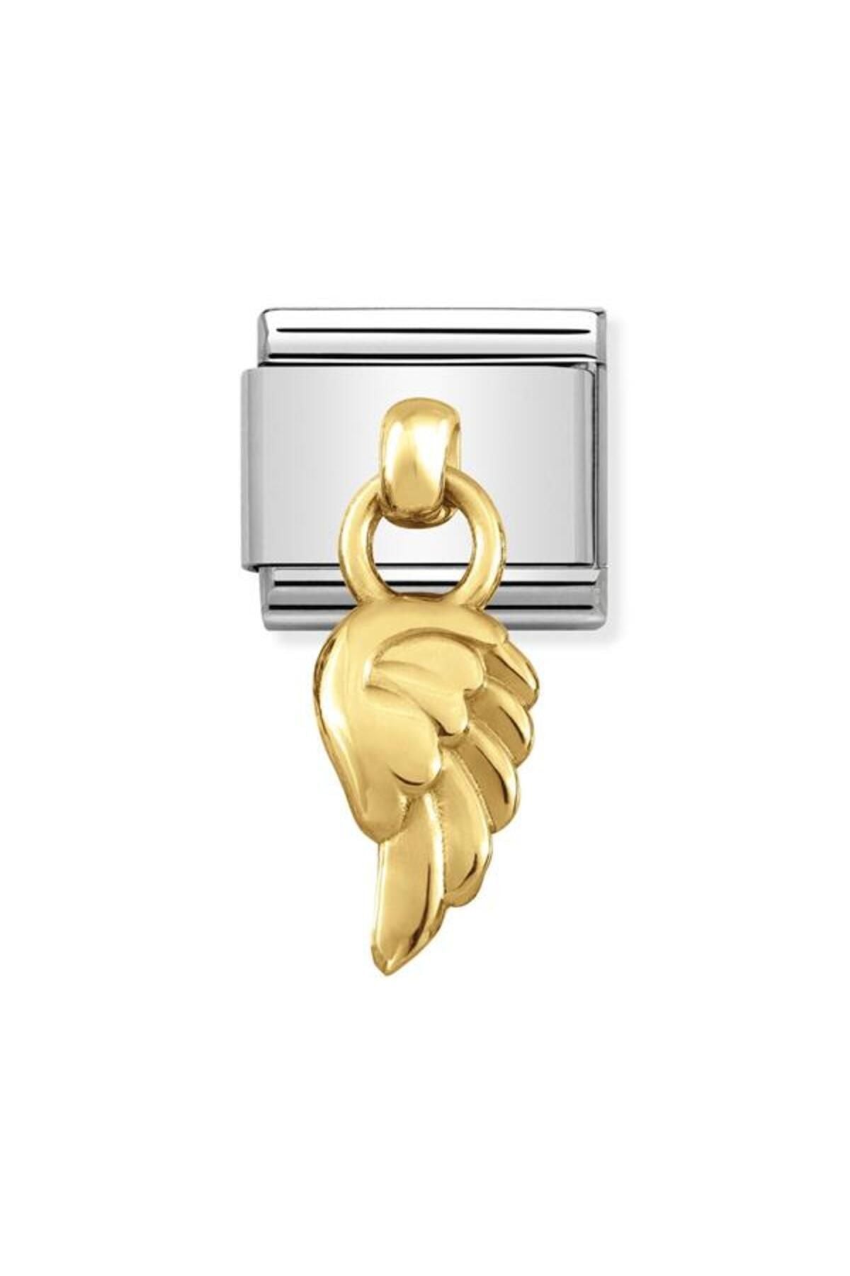 Classic Dekoratif Charm - Charm Semboller - Kanat - (06 Wing) 18K Altın