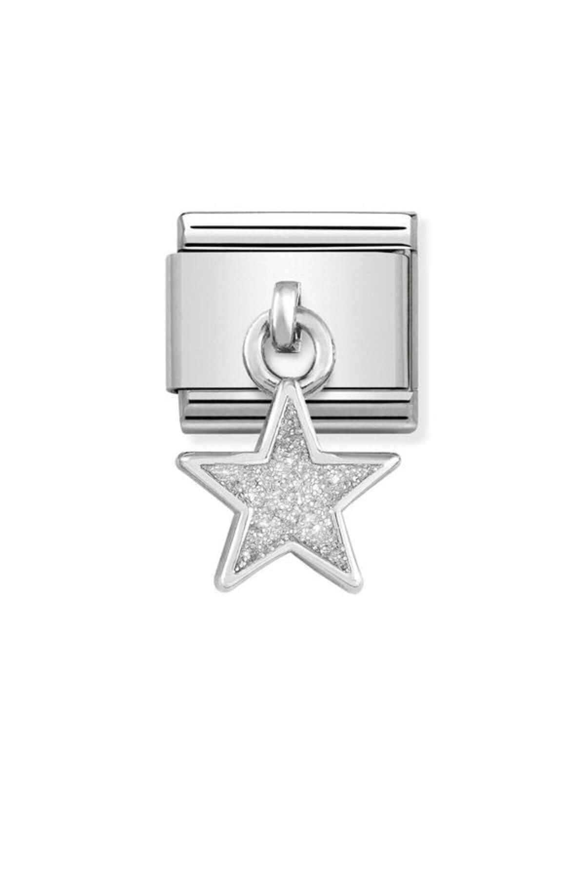 Classic Dekoratif Charm - Charm Semboller - Parıltı yıldızı -  925 Gümüş