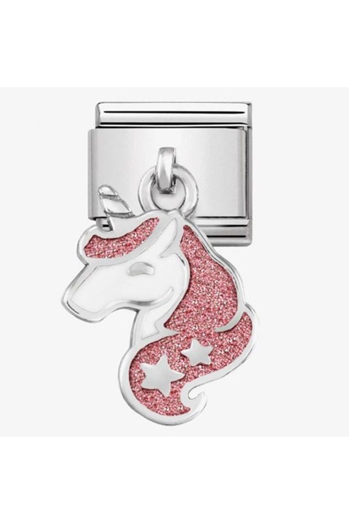 Classic Dekoratif Charm - Charm Semboller - Tek boynuzlu at -  925 Gümüş