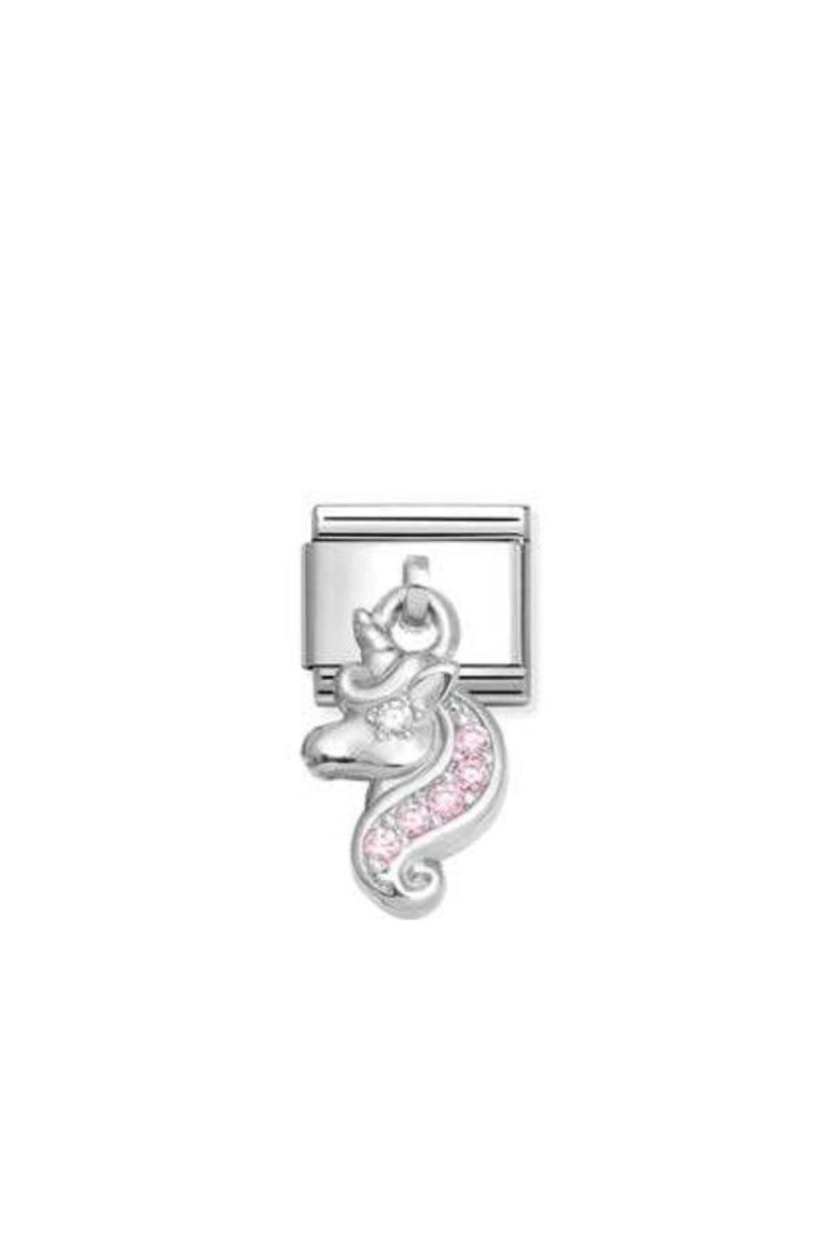 Classic Dekoratif Charm - Charm Semboller - Tek boynuzlu at -  925 Gümüş