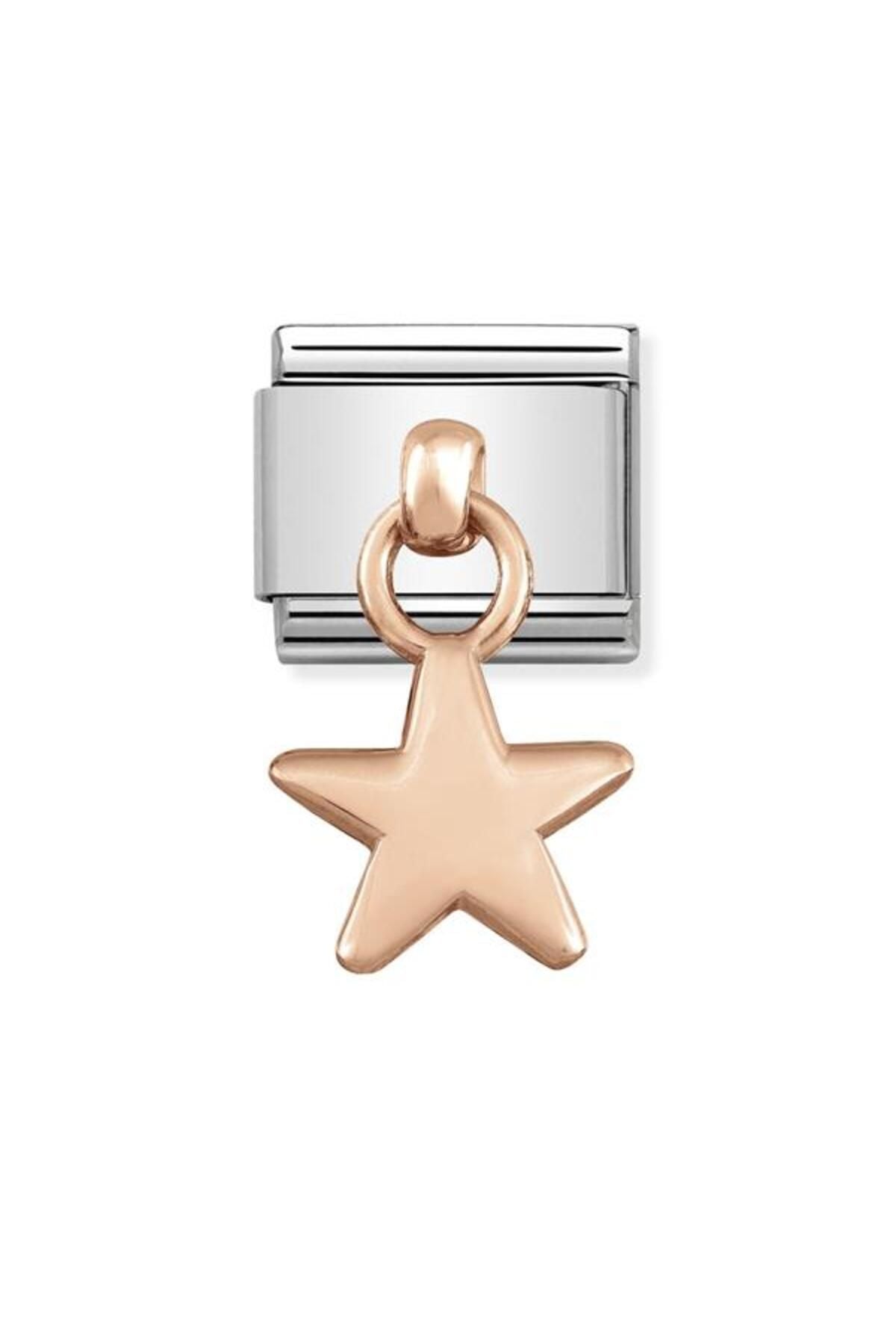 Classic Dekoratif Charm - Charm - Yıldız - (05 Star) 9K Rose Altın