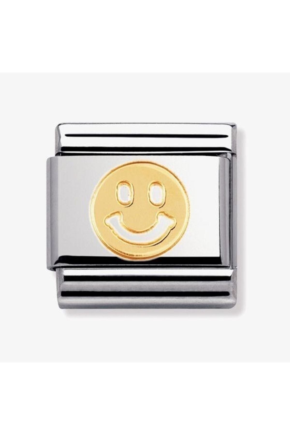 Classic Dekoratif Link - Eğlence - Gülümseme - (06 Smiley) 18K Altın