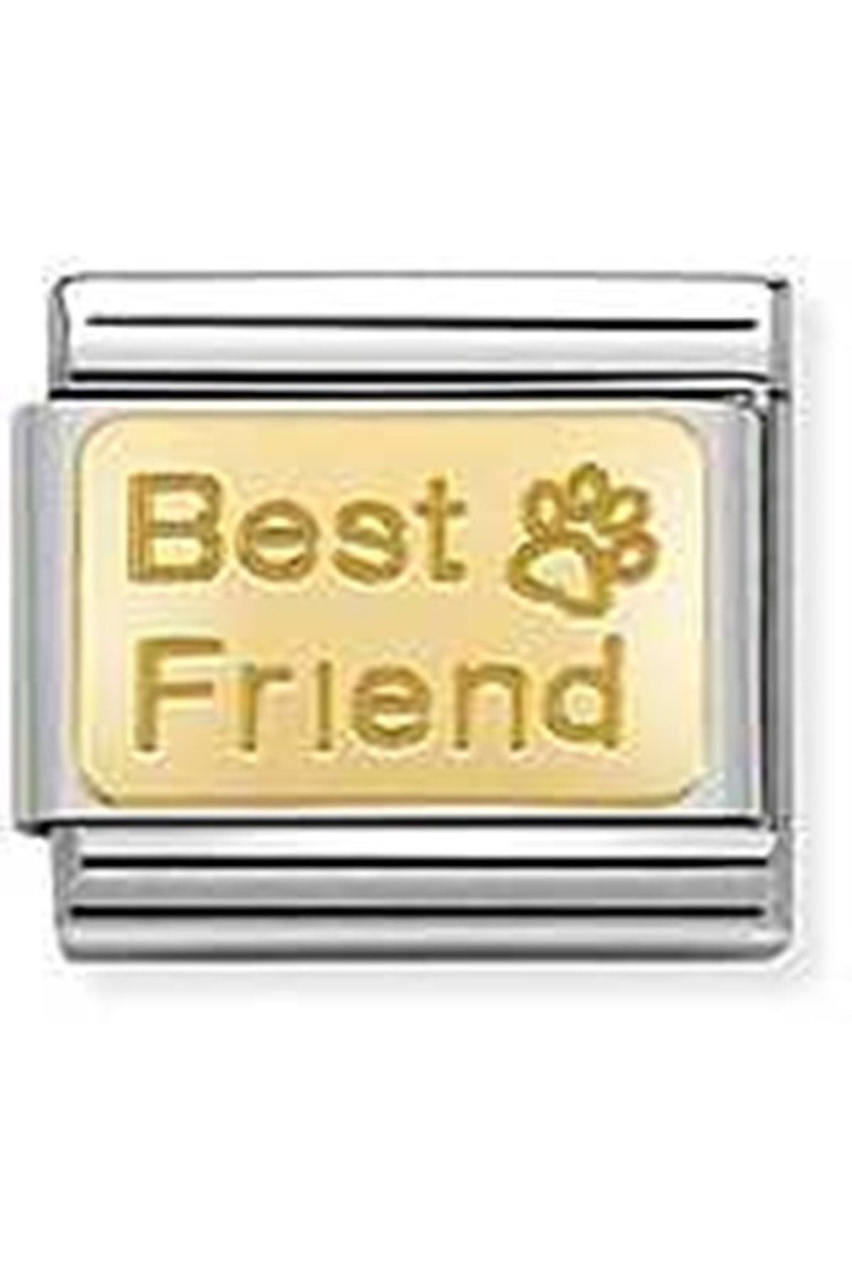 Classic Dekoratif Link - Gravür - En İyi Arkadaş - (50 Best Friend) 18K Altın