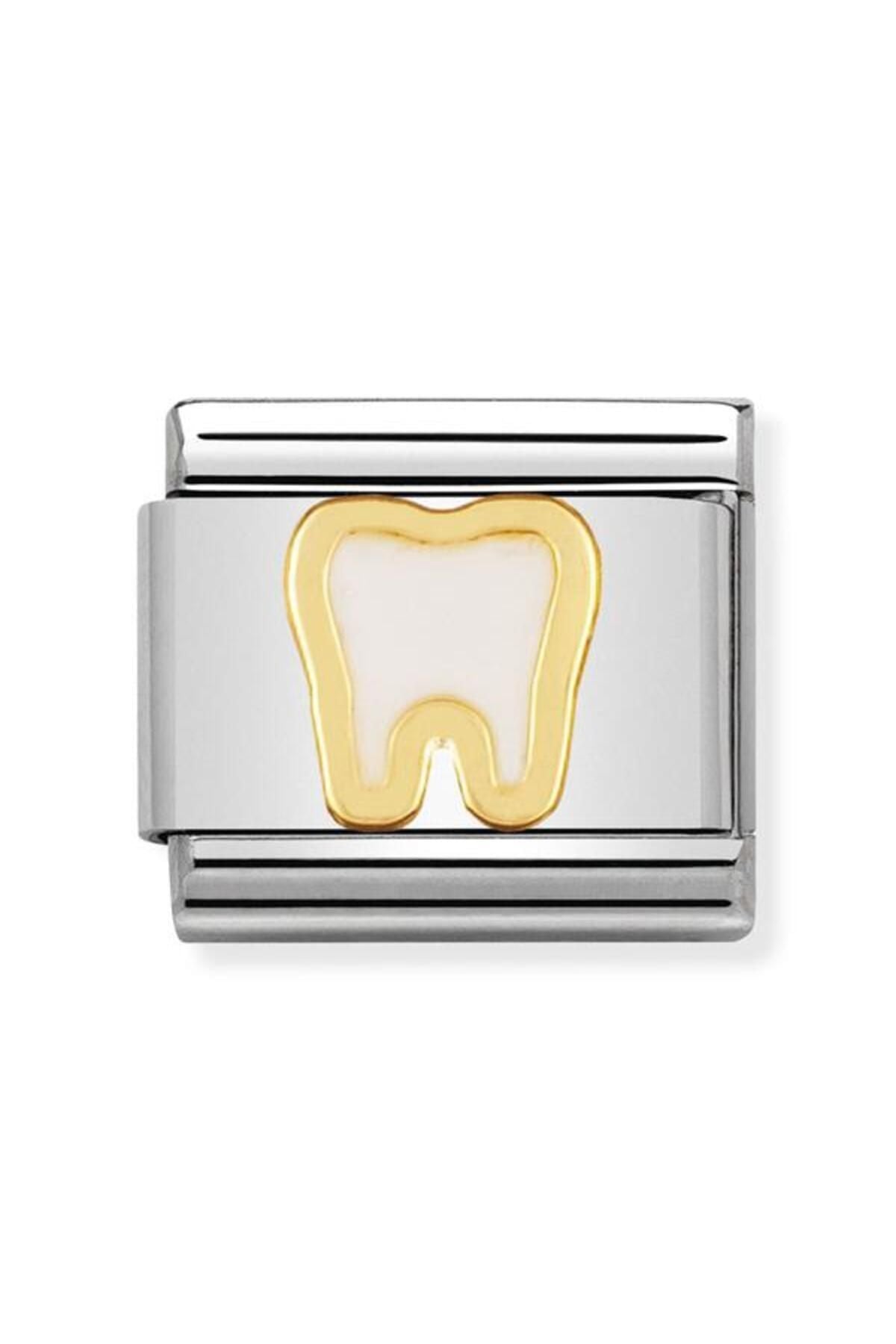 Classic Dekoratif Link - Günlük Hayat - Diş - (05 Tooth) 18K Altın
