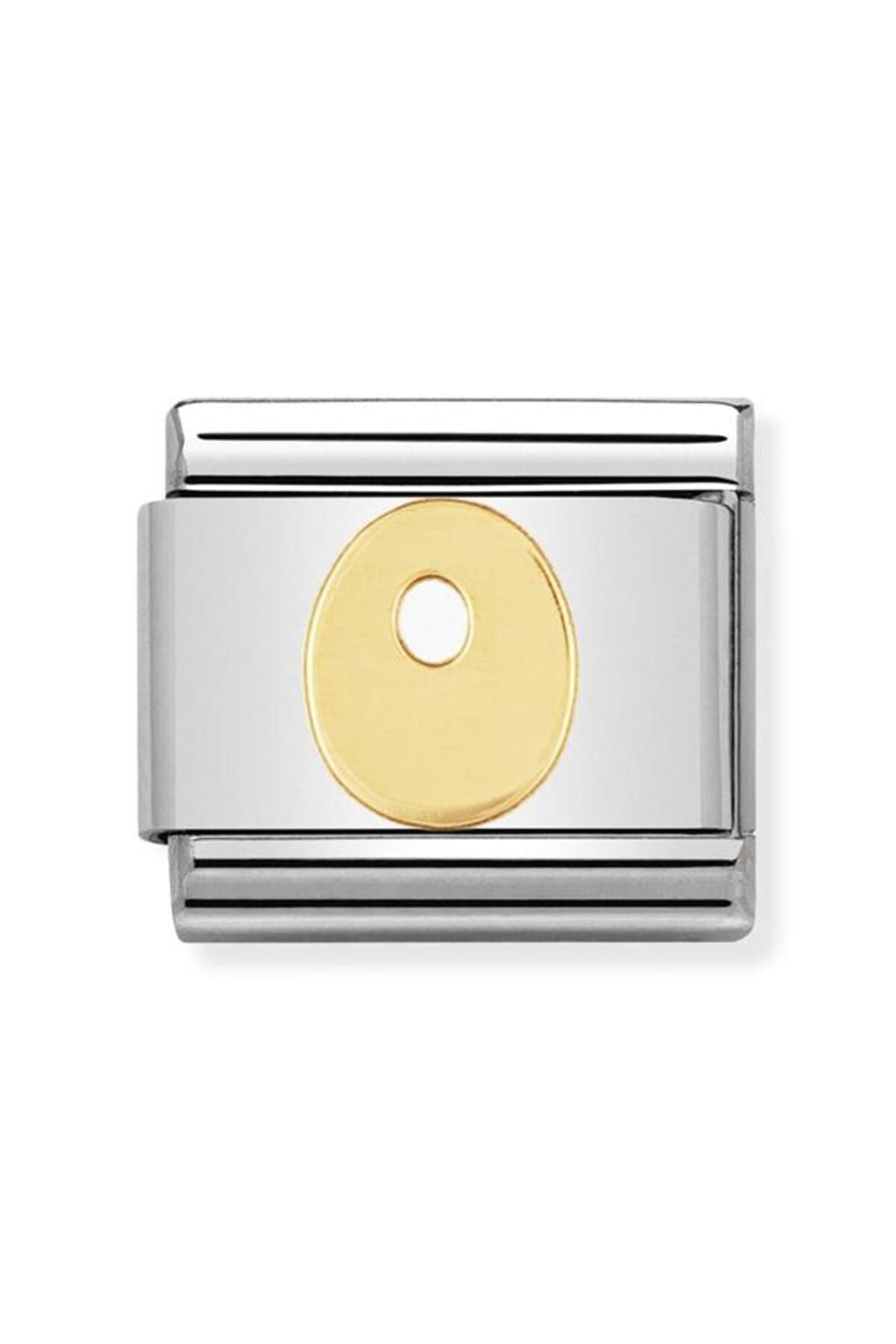 Classic Dekoratif Link - Harfler - O harfi - (15 O) 18K Altın