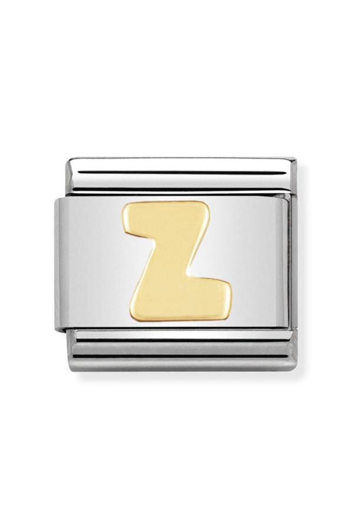 Classic Dekoratif Link - Harfler - Z harfi - (26 Z) 18K Altın