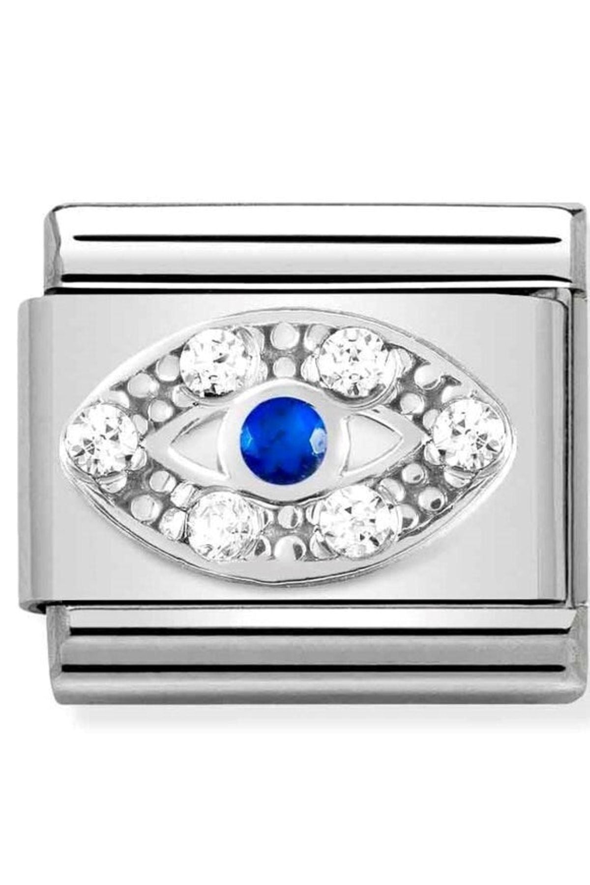 Classic Dekoratif Link - Semboller - Göz - (43 Eye) 925 Gümüş Zirkon