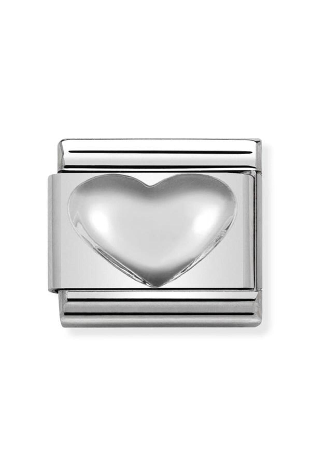 Classic Dekoratif Link - Semboller - Kalp - (01 Heart) 925 Gümüş