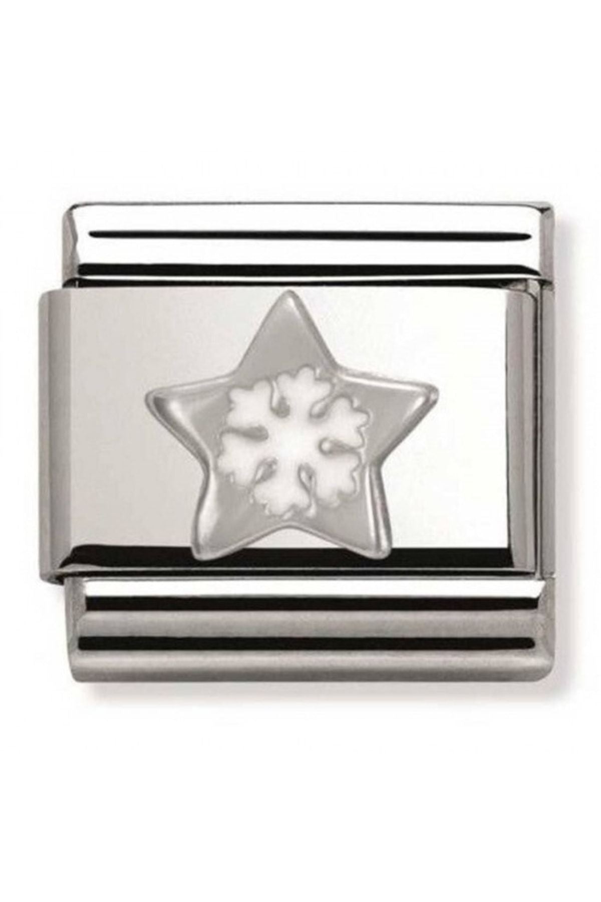 Classıc Silvershine Christmas Star And Snowflake Charm 330204/01