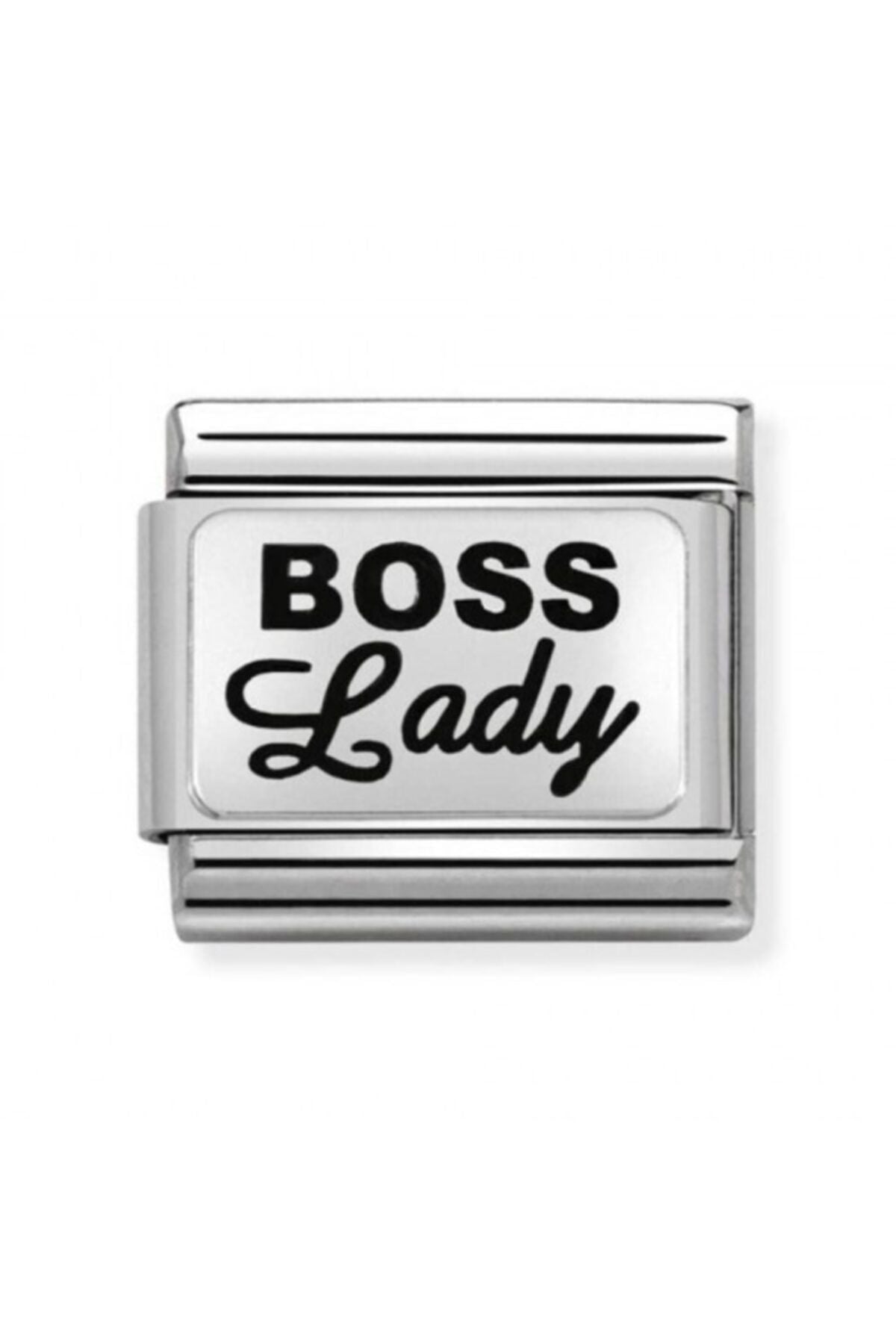 Classıc Silvershine Oxidised Boss Lady Charm