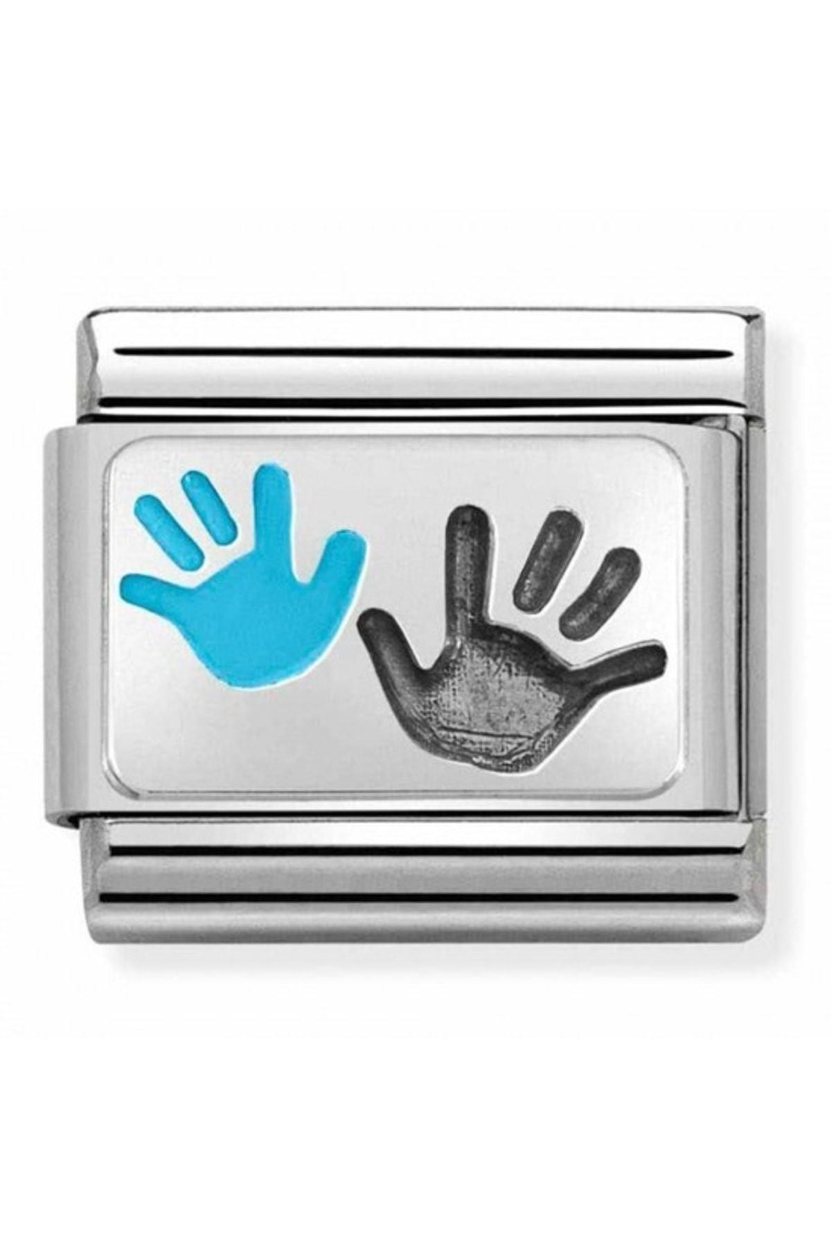 Classıc Silvershine Parent & Child Hands Charm