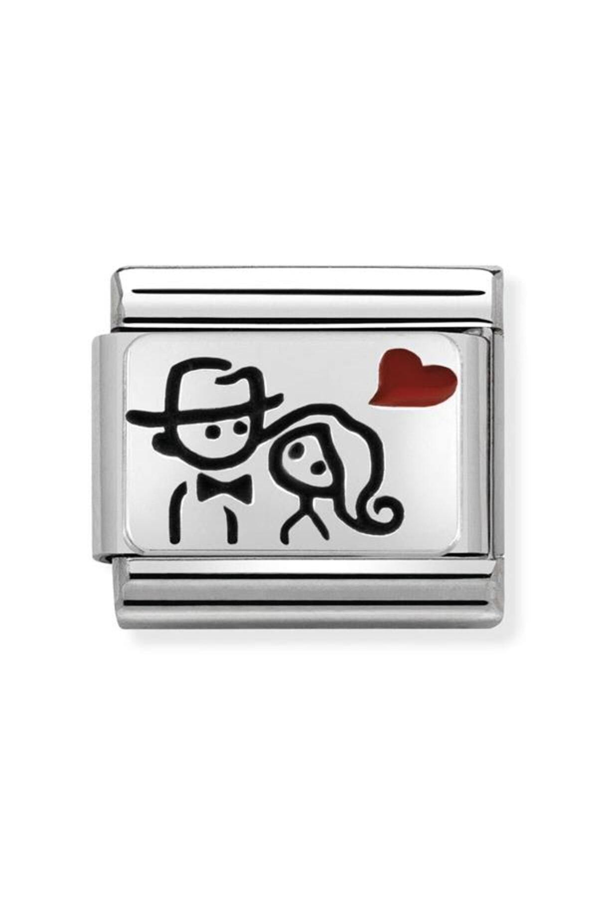 Composable Cl Oxıdızed Plates In Steel Enamel And 925 Silver
