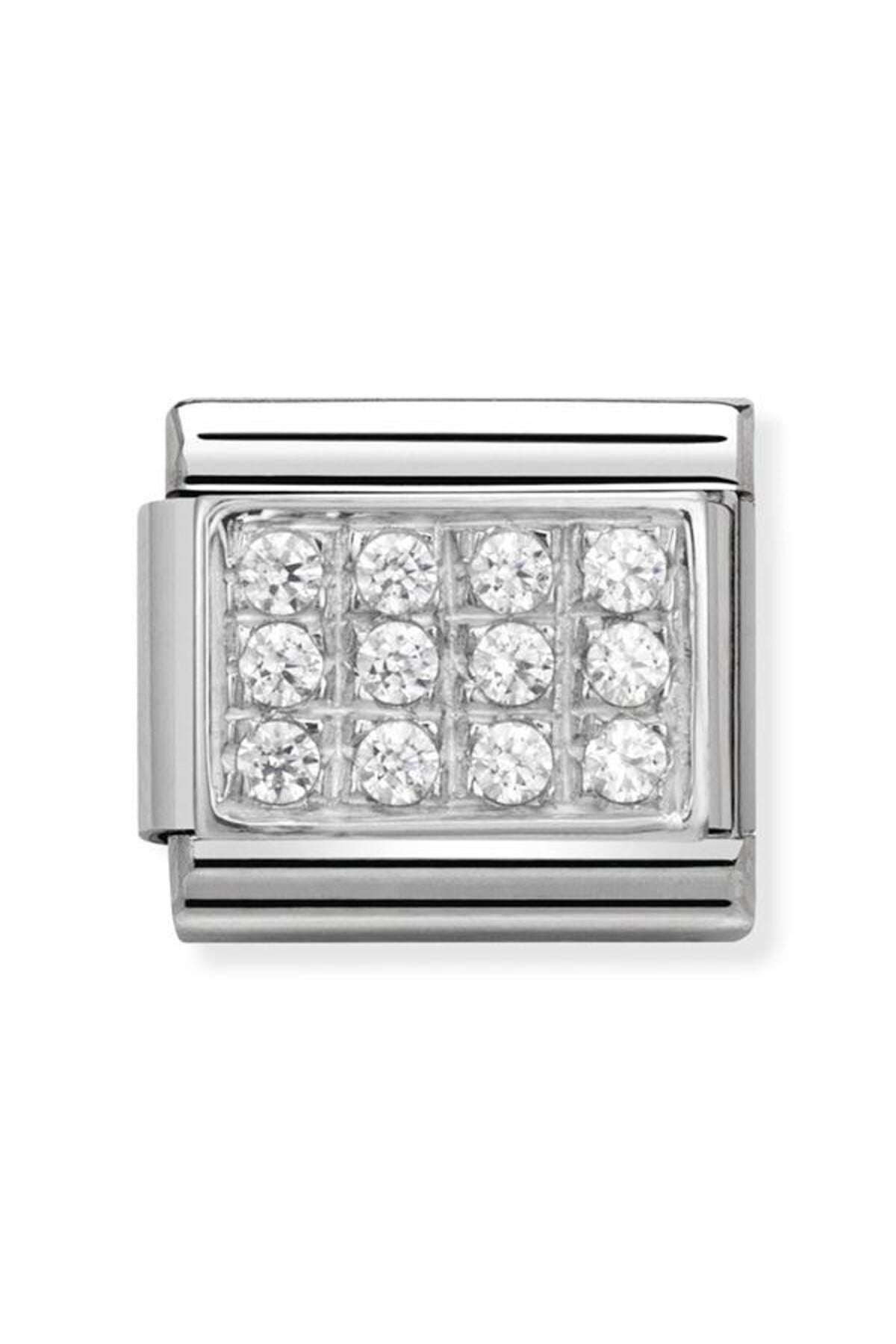 Composable Cl Pave In Stainless Steel, Cubic Zirconia And 925 Silver (01_white Cz)