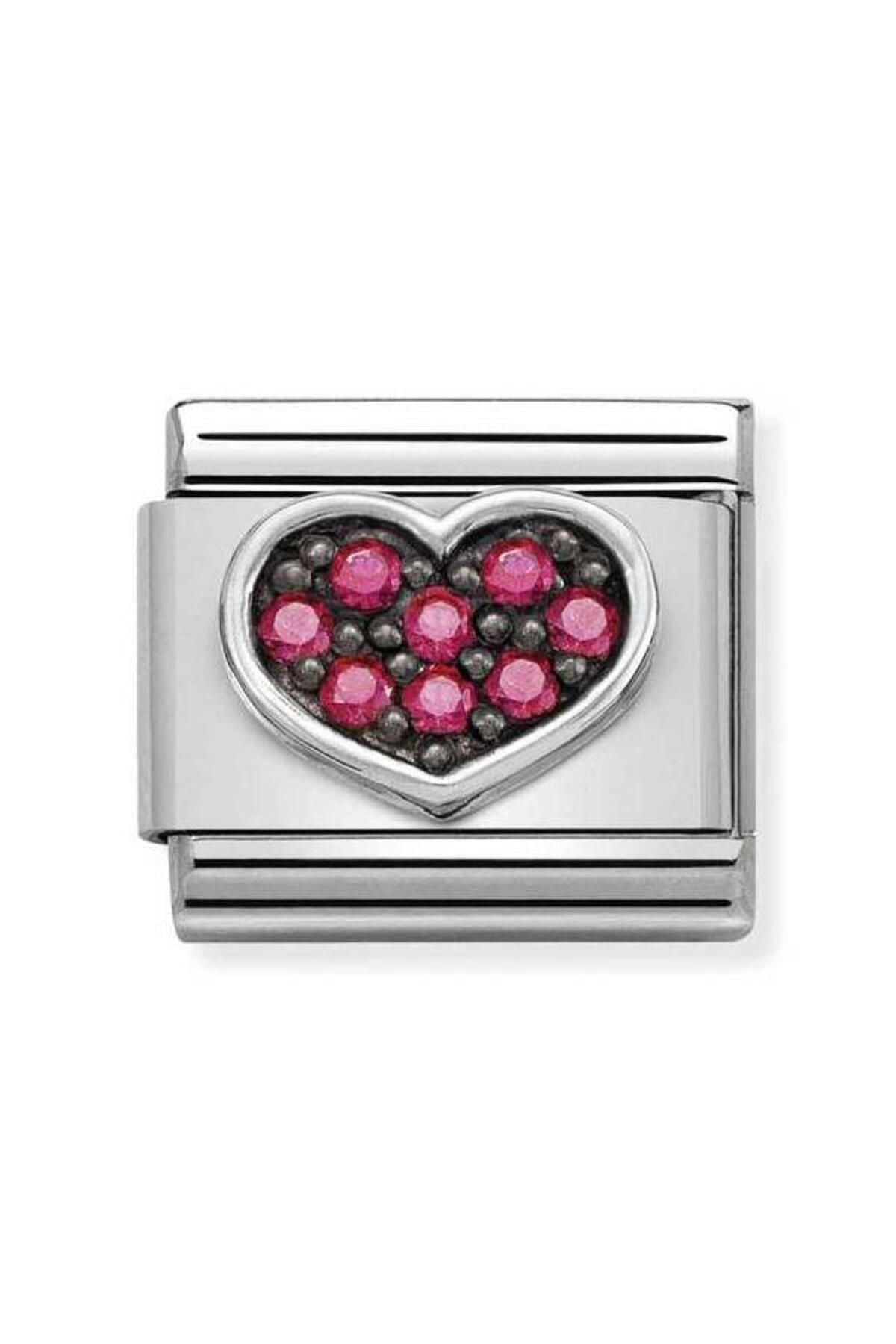 Composable Cl Symbols Ox Steel, Cz And Silver 925 (06_heart Fuchsıa)
