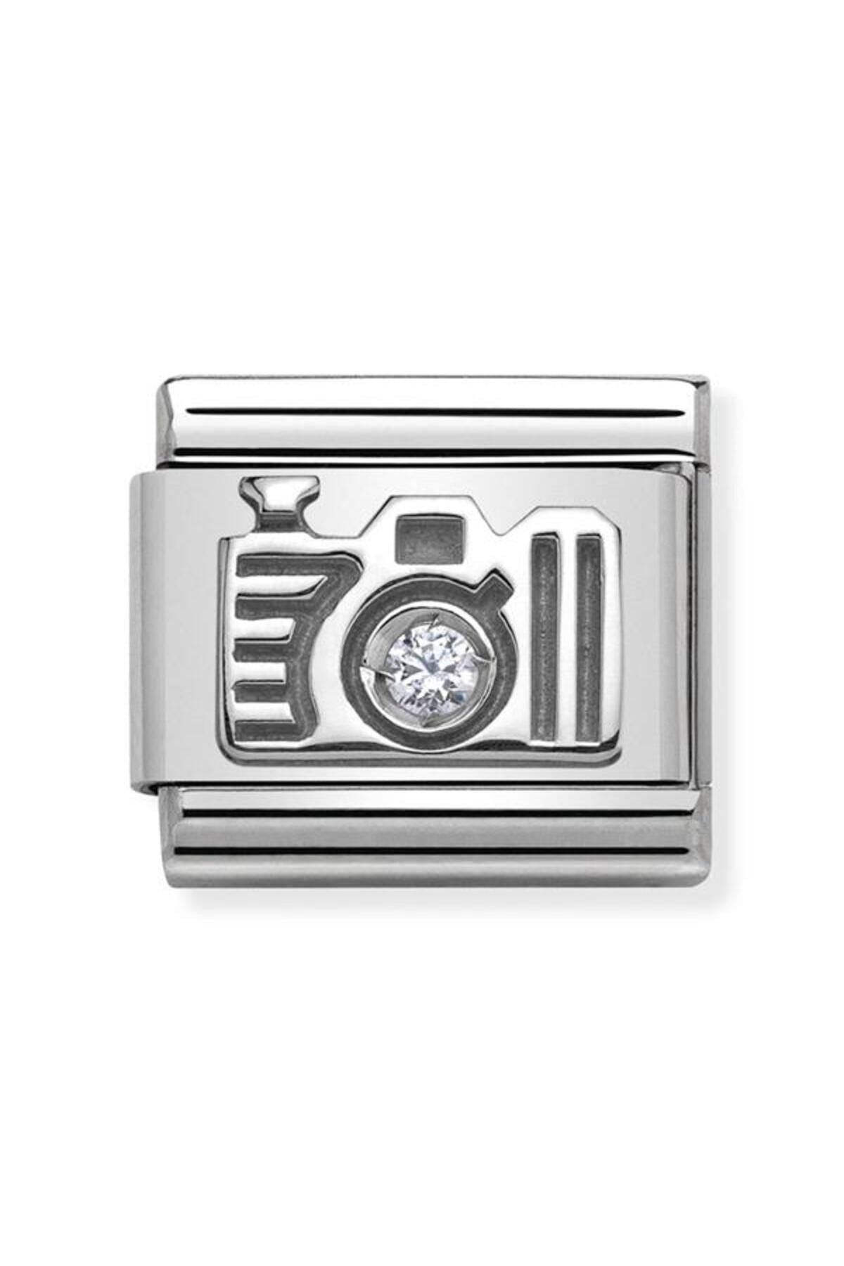 Composable Cl Symbols Stainless Steel , Silver 925, And Cubic Zirconia (06_camera)