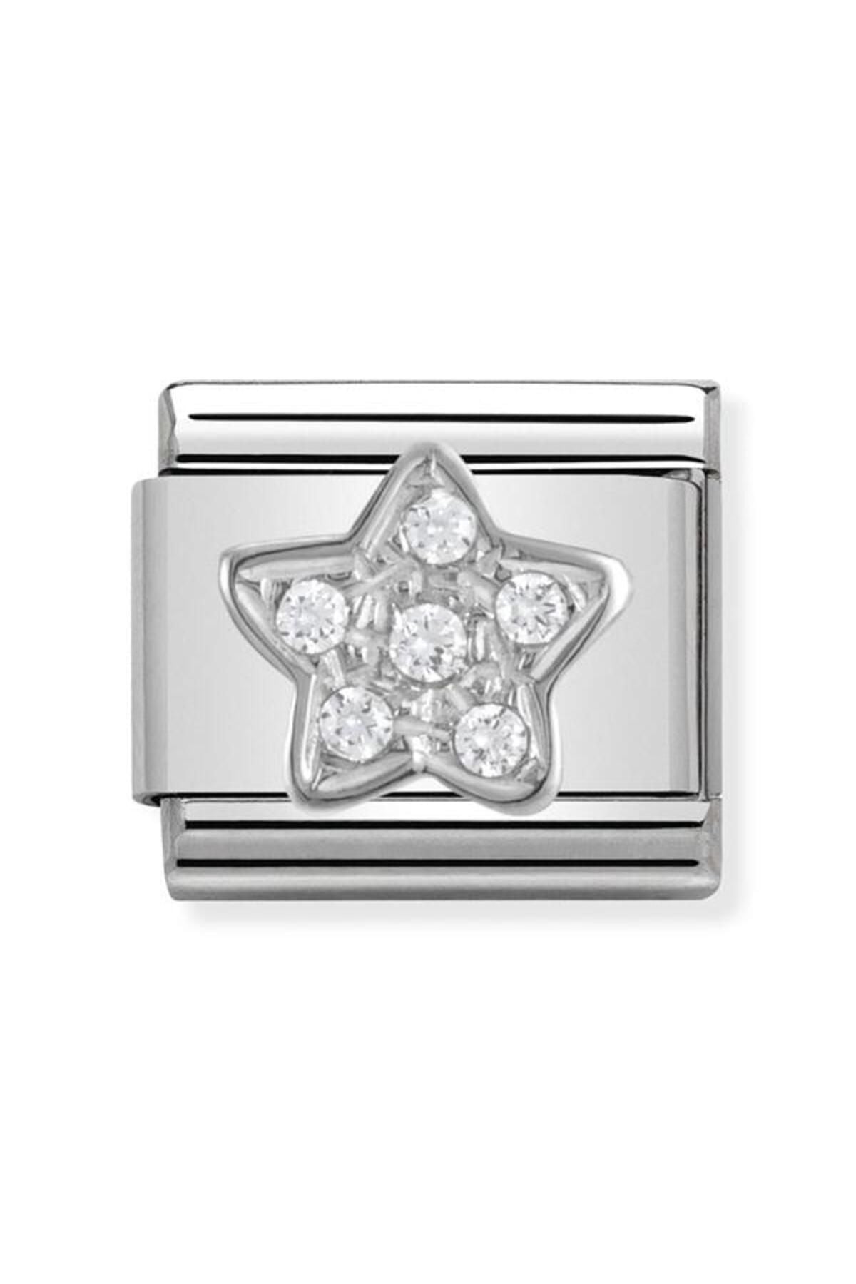 Composable Cl Symbols Steel , Cubic Zirconia And Silver 925 (02_star)