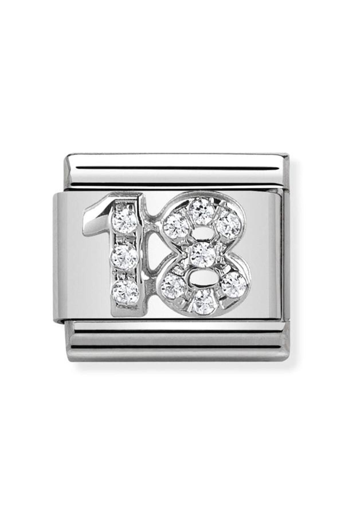 Composable Cl Symbols Steel , Cubic Zirconia And Silver 925 (18_18)