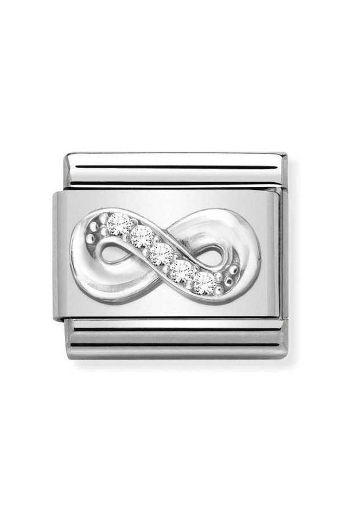 Composable Cl Symbols Steel , Cubic Zirconia And Silver 925 (41_ınfinity)