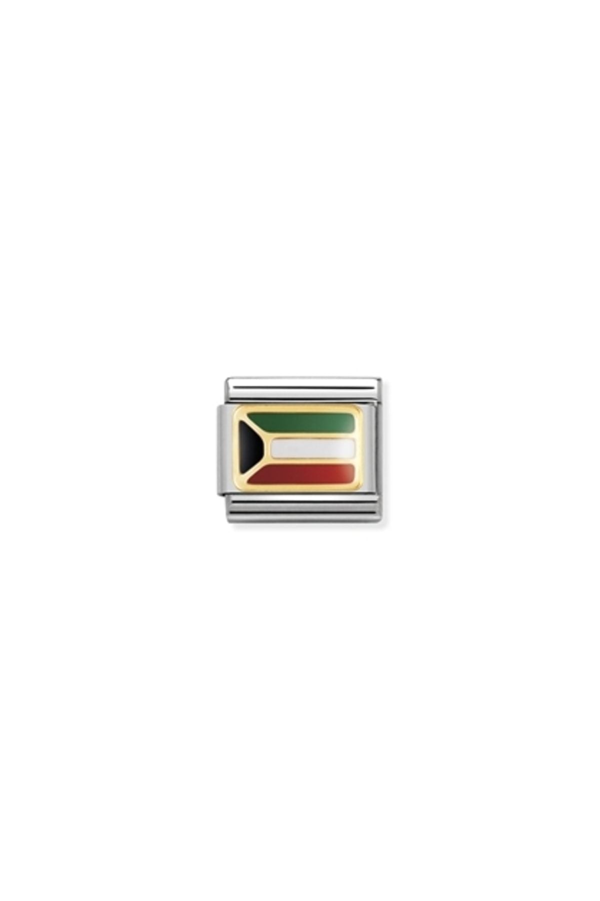 Composable Classic Afrıca In Stainless Steel With Enamel And 18k Gold (19_kuwaıt)