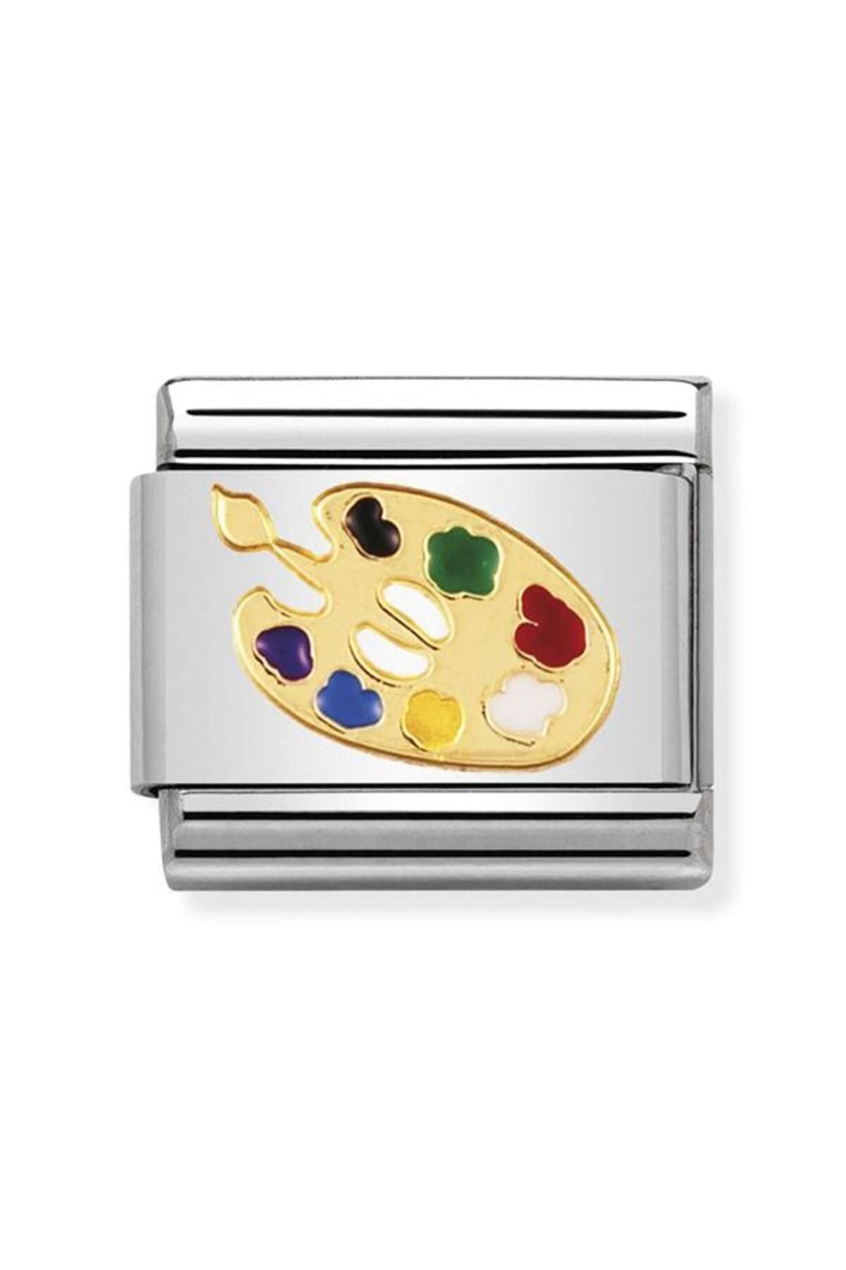 Composable Classic Daıly Lıfe In Stainless Steel With Enamel And 18k Gold Artist S Palette