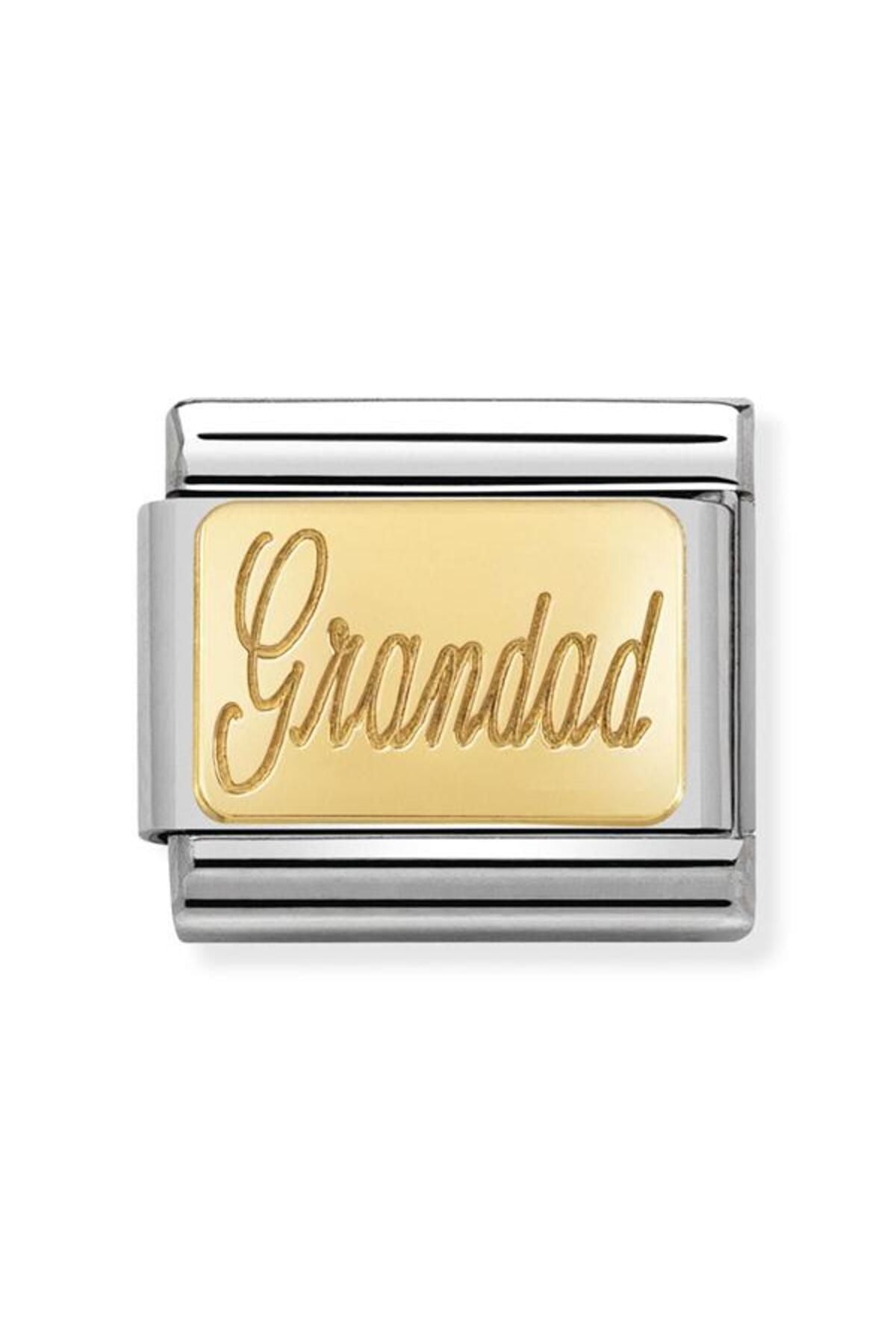 Composable Classic Dekoratif Link - Gravür - Büyükbaba - (28 GranDad) 18K Altın