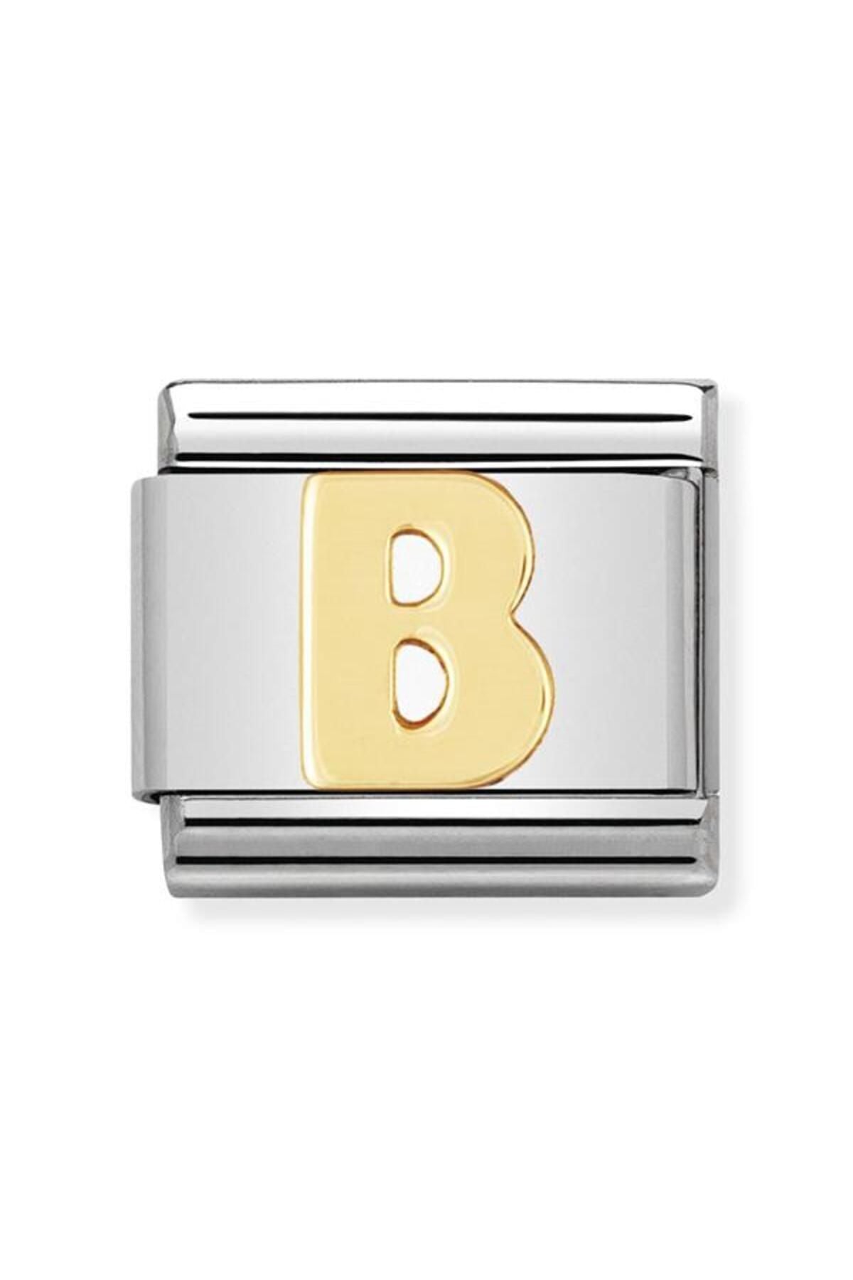 Composable Classic Dekoratif Link - Harfler - B Harfi - (02 B) 18k Altın