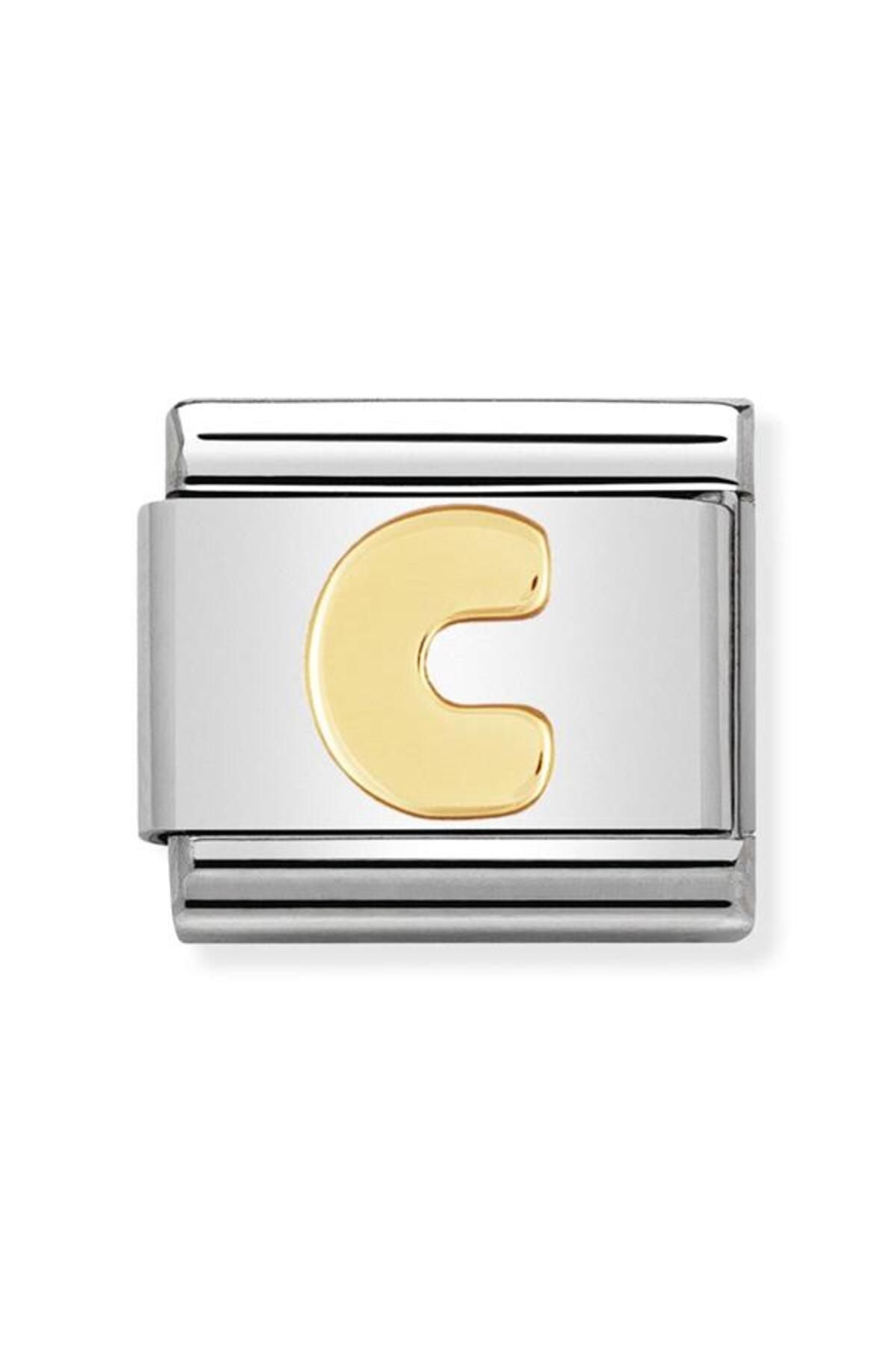 Composable Classic Dekoratif Link - Harfler - C Harfi - (03 C) 18k Altın
