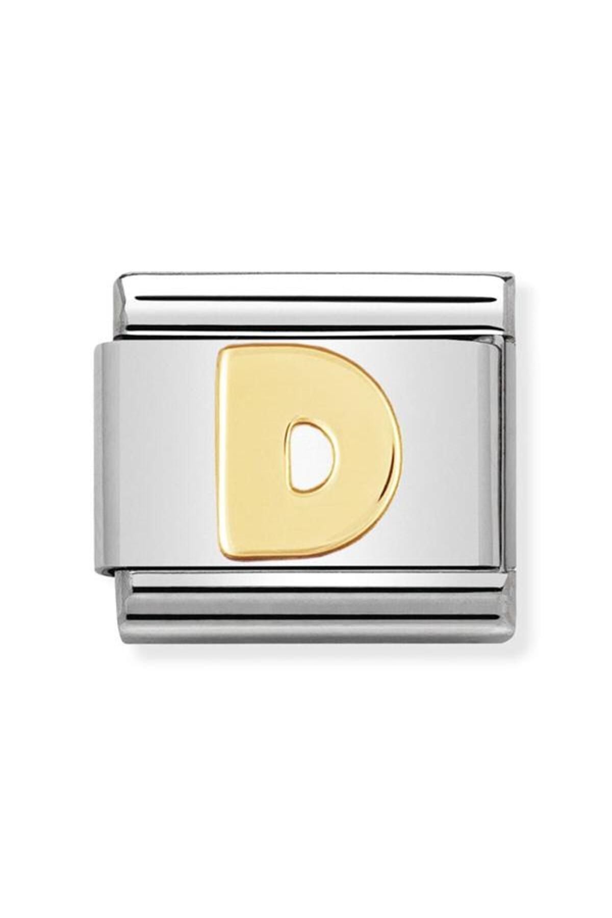Composable Classic Dekoratif Link - Harfler - D Harfi - (04 D) 18k Altın