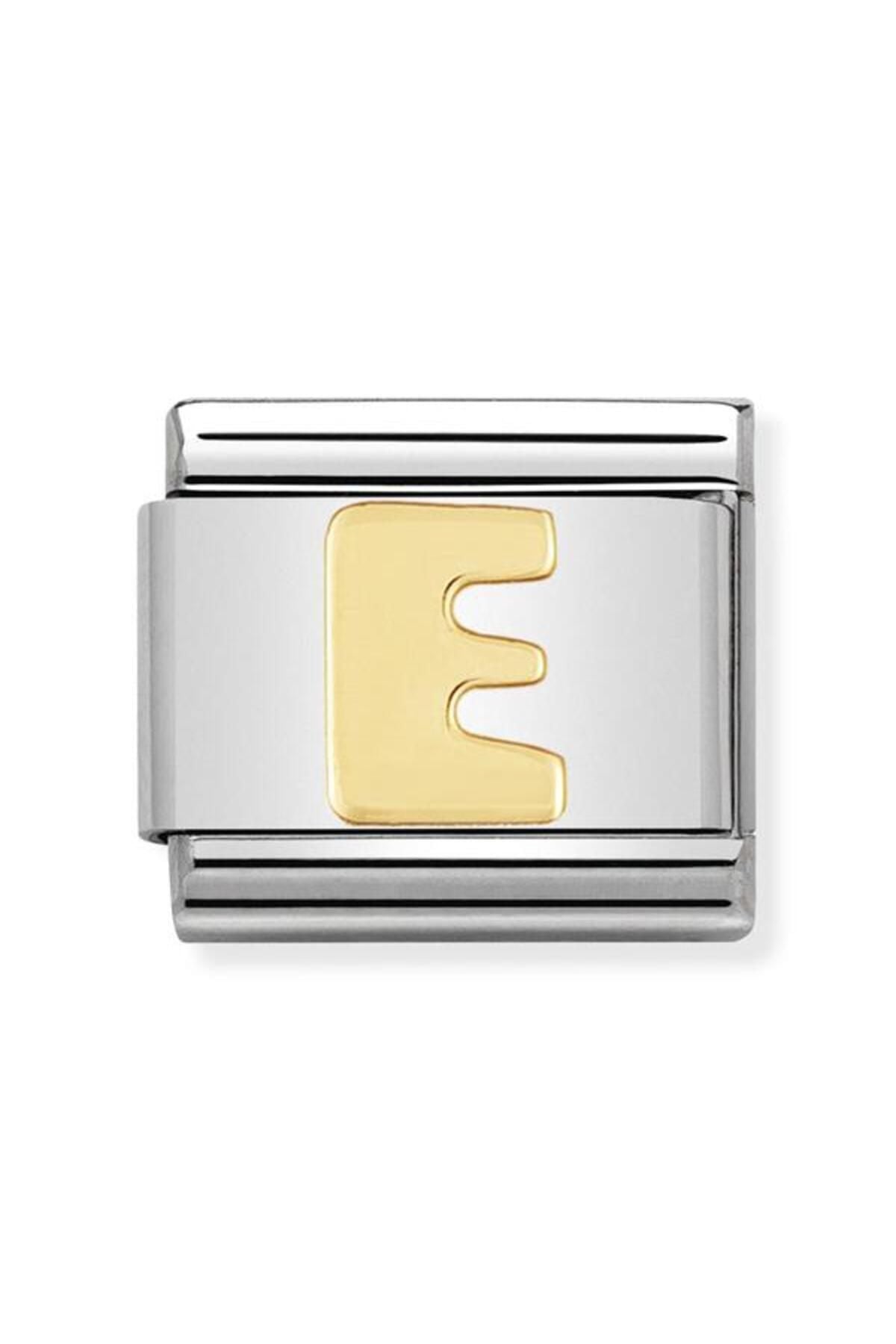 Composable Classic Dekoratif Link - Harfler - E Harfi - (05 E) 18k Altın