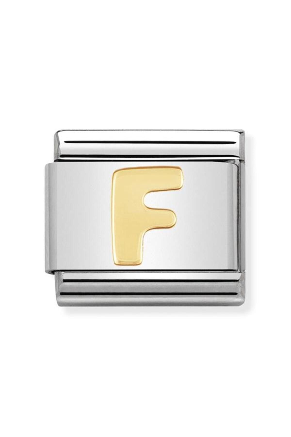 Composable Classic Dekoratif Link - Harfler - F Harfi - (06 F) 18k Altın