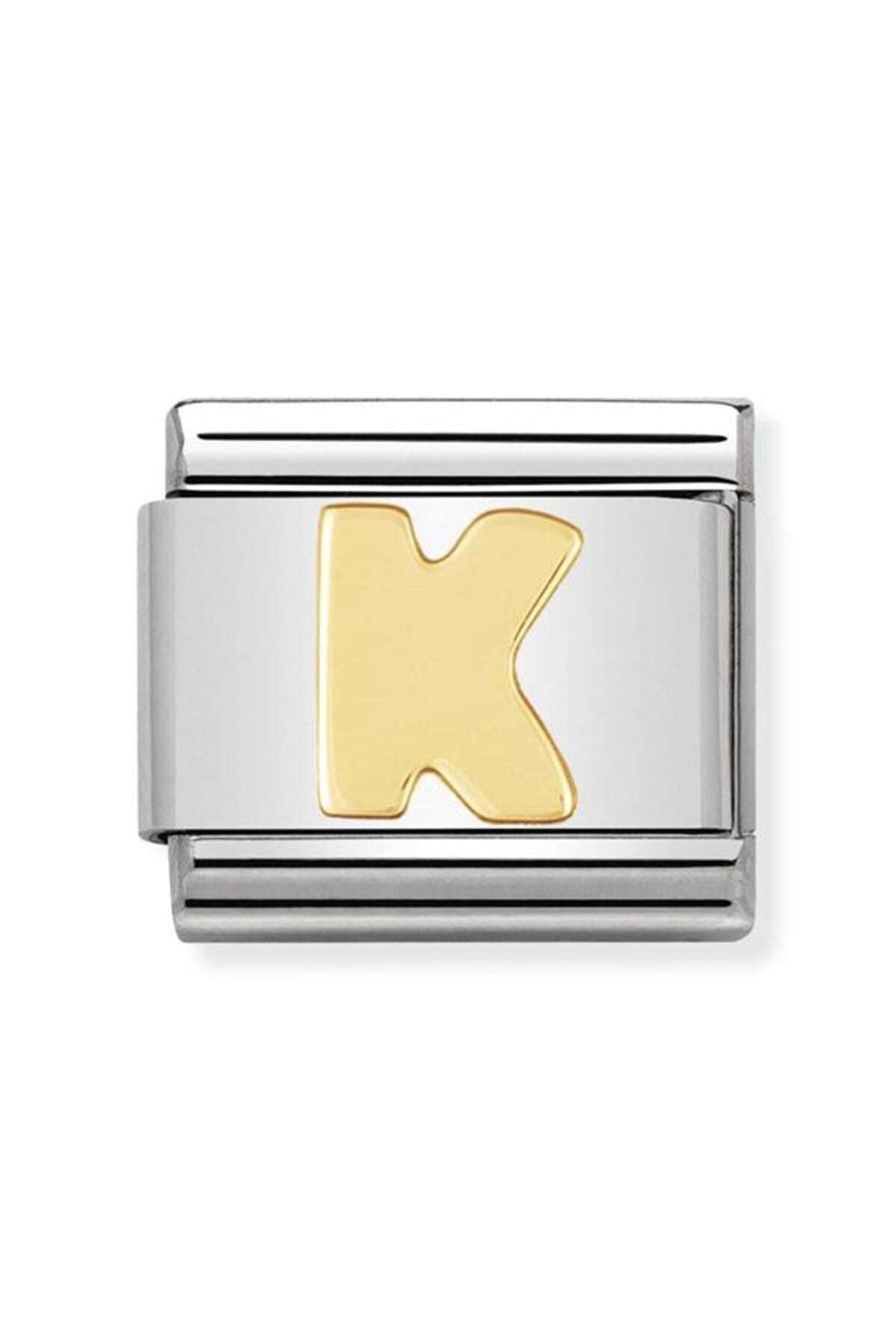 Composable Classic Dekoratif Link - Harfler - K Harfi - (11 K) 18k Altın