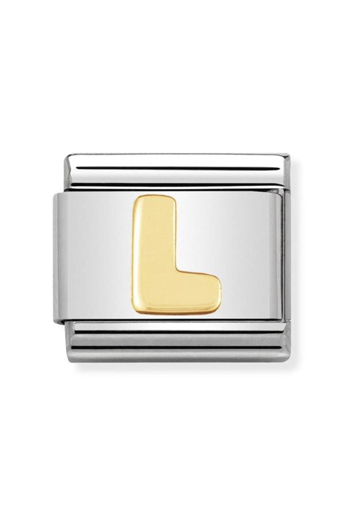 Composable Classic Dekoratif Link - Harfler - L Harfi - (12 L) 18k Altın