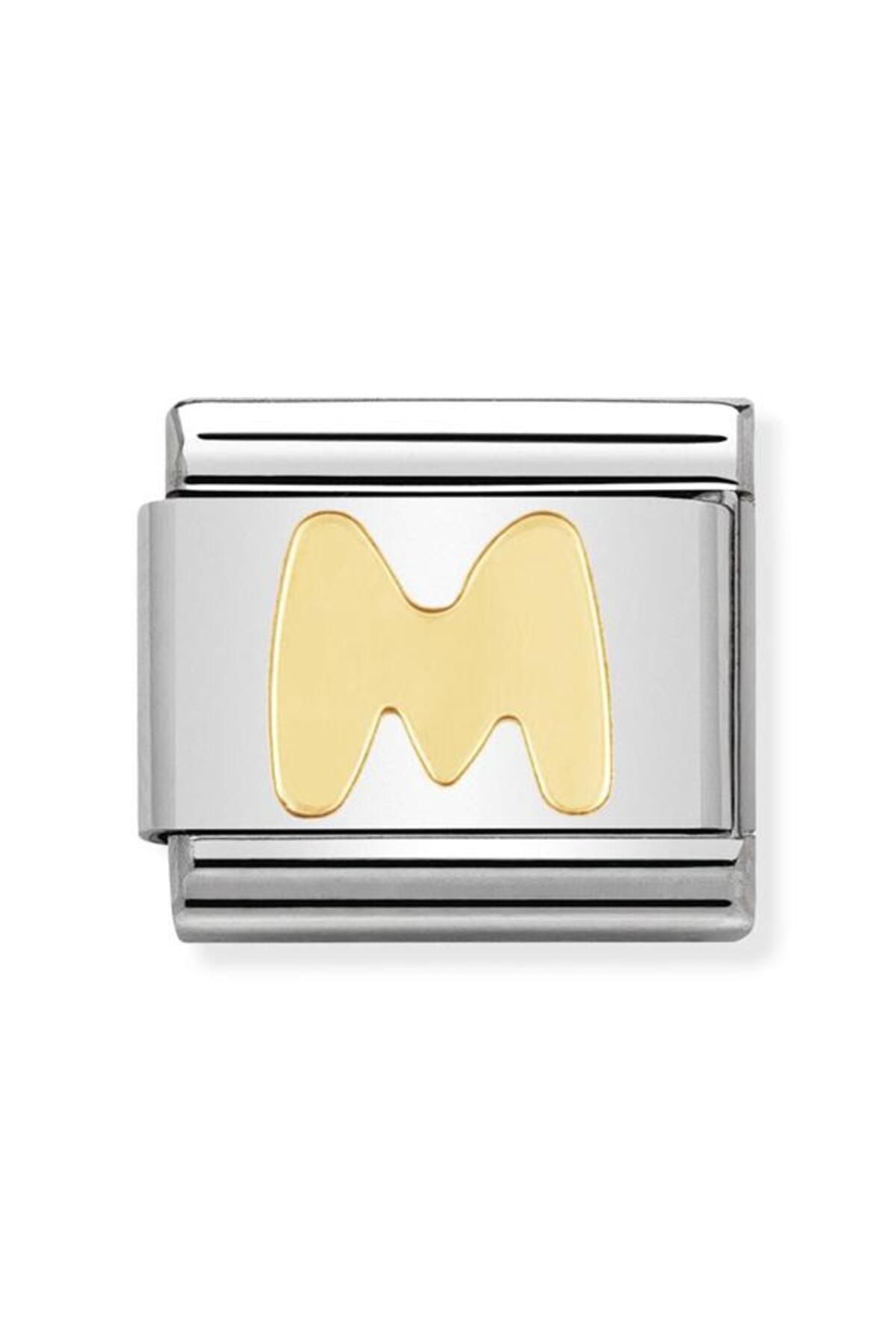 Composable Classic Dekoratif Link - Harfler - M Harfi - (13 M) 18k Altın