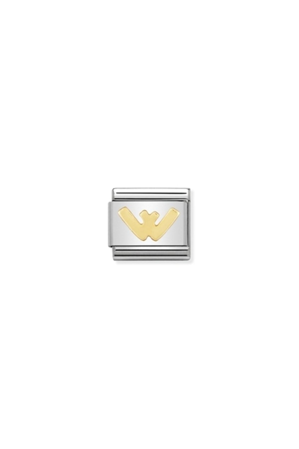 Composable Classic Dekoratif Link - Harfler - W Harfi - (23 W) 18k Altın