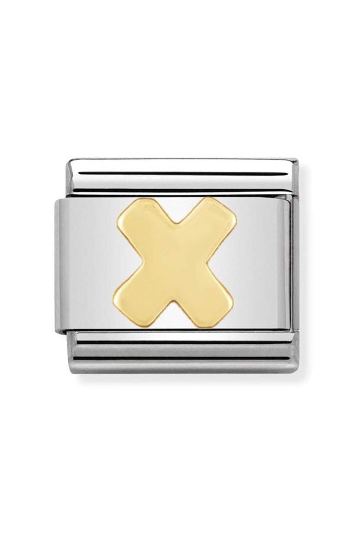 Composable Classic Dekoratif Link - Harfler - X Harfi - (24 X) 18k Altın