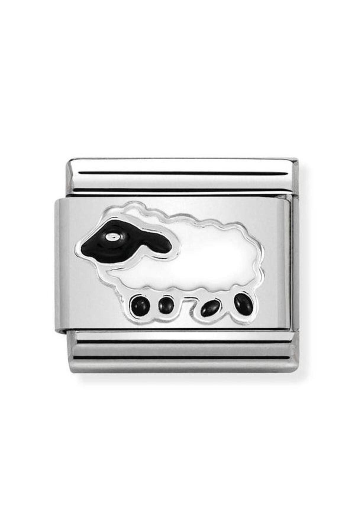 Composable Classic Dekoratif Link - Semboller - Koyun - (20 Sheep) 925 Gümüş