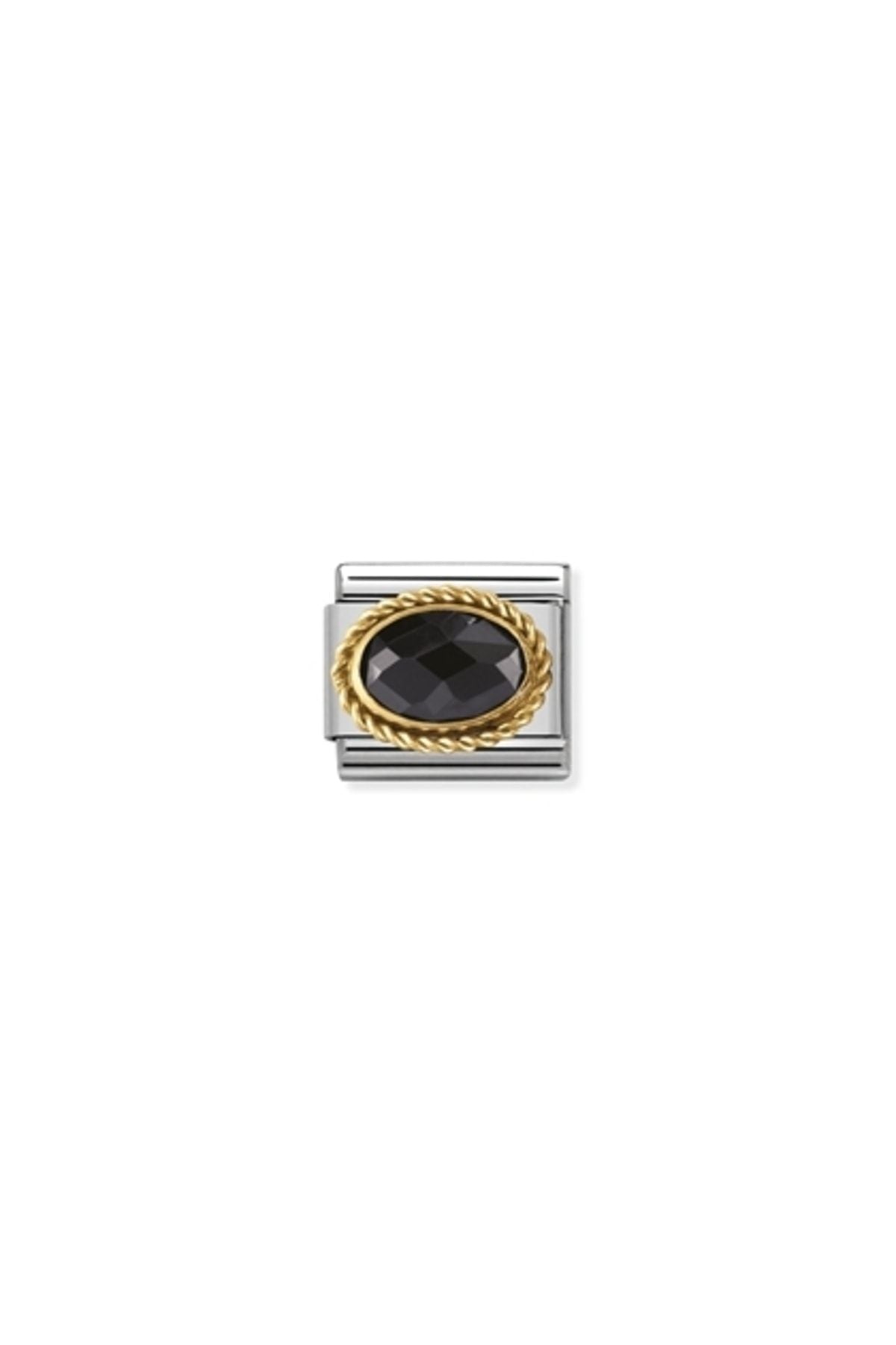 Composable Classıc Faceted Cubic Zirconia, Stainless Steel And 18k Gold (011_black)