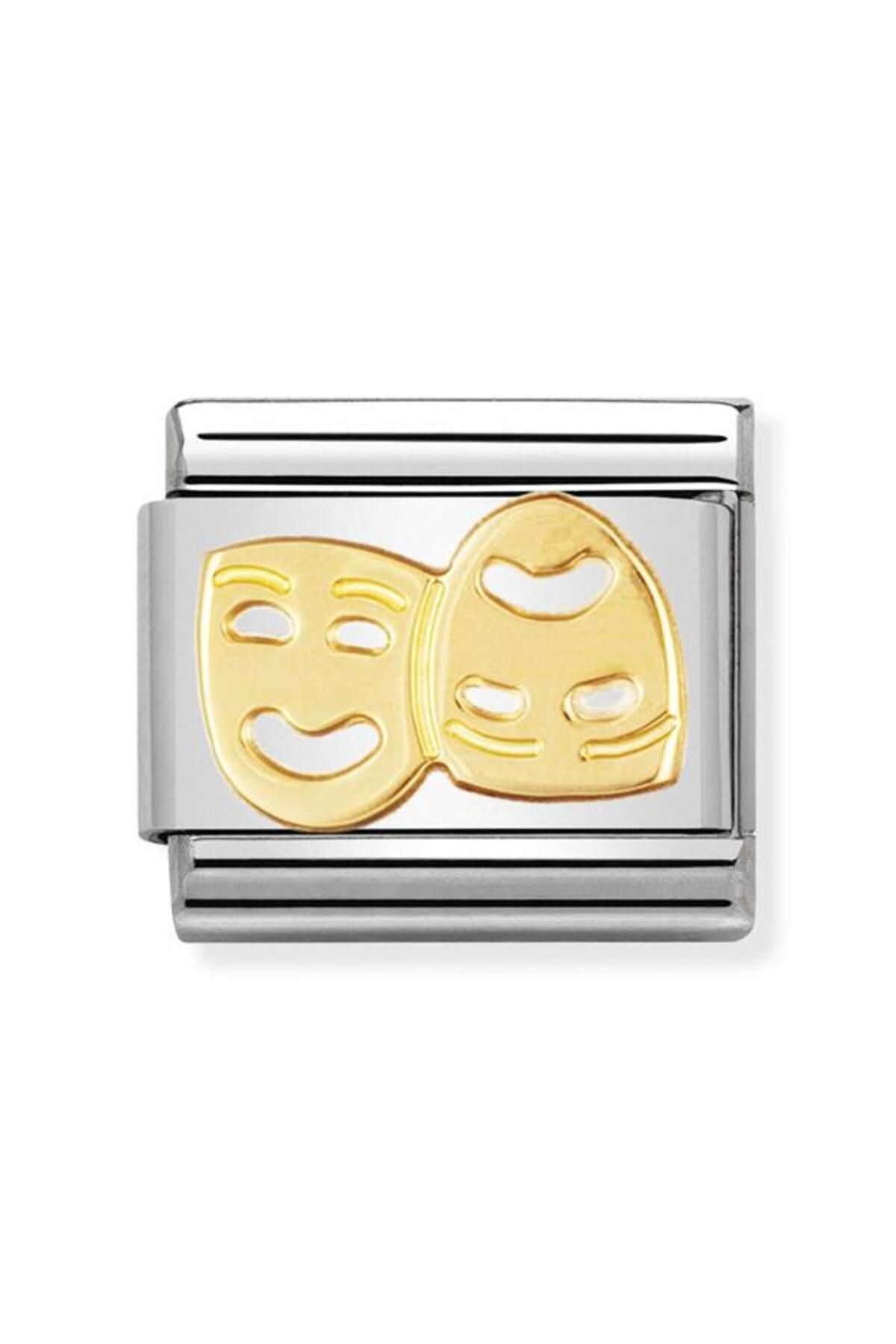 Composable Classic Fun In Stainless Steel With 18k Gold (01_masks)