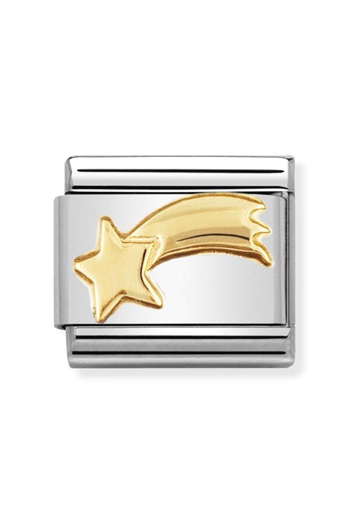Composable Classic Fun In Stainless Steel With 18k Gold (20_shooting Star)