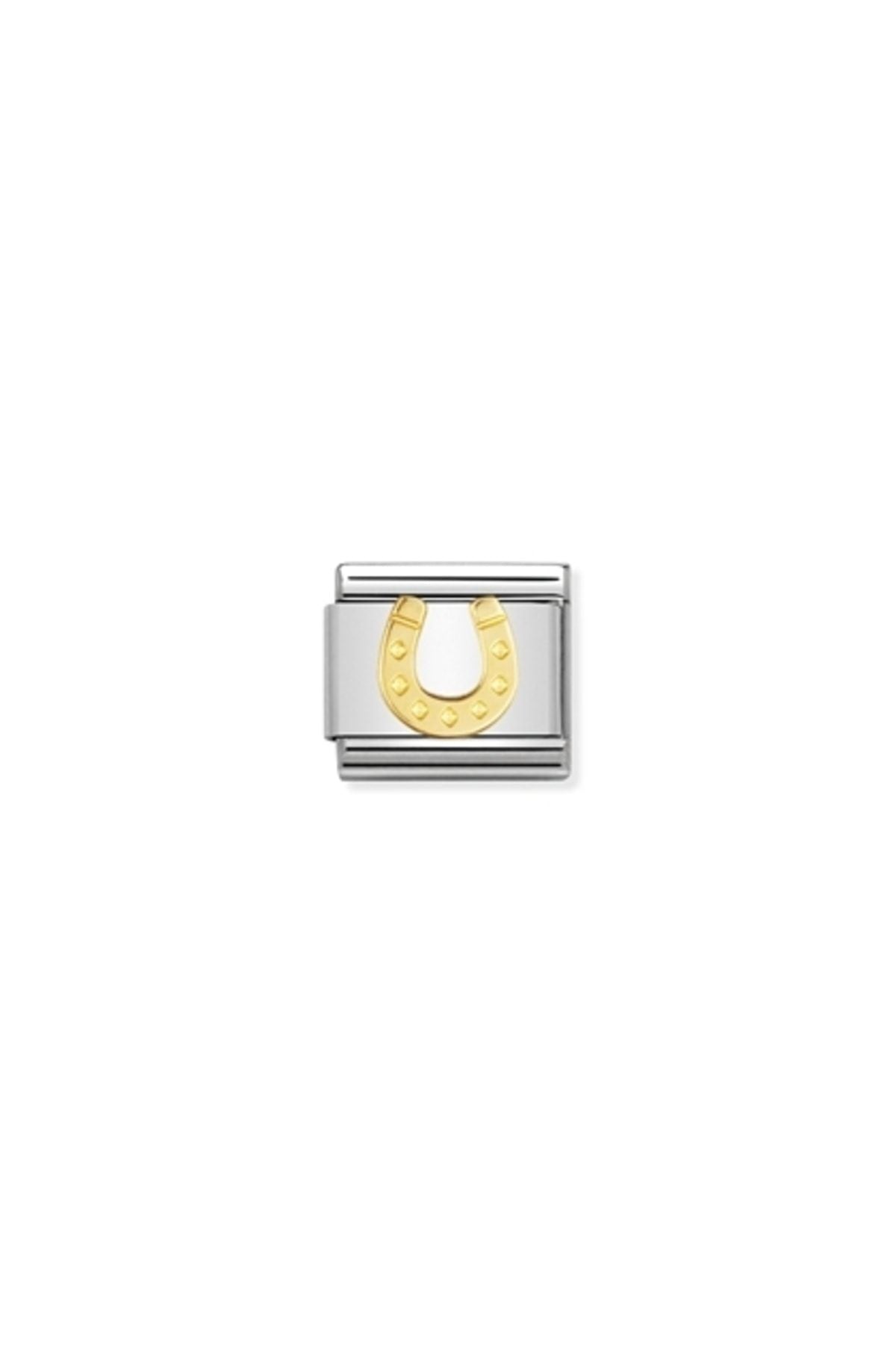 Composable Classic Good Luck In Stainless Steel With 18k Gold (11_danish Horseshoe)