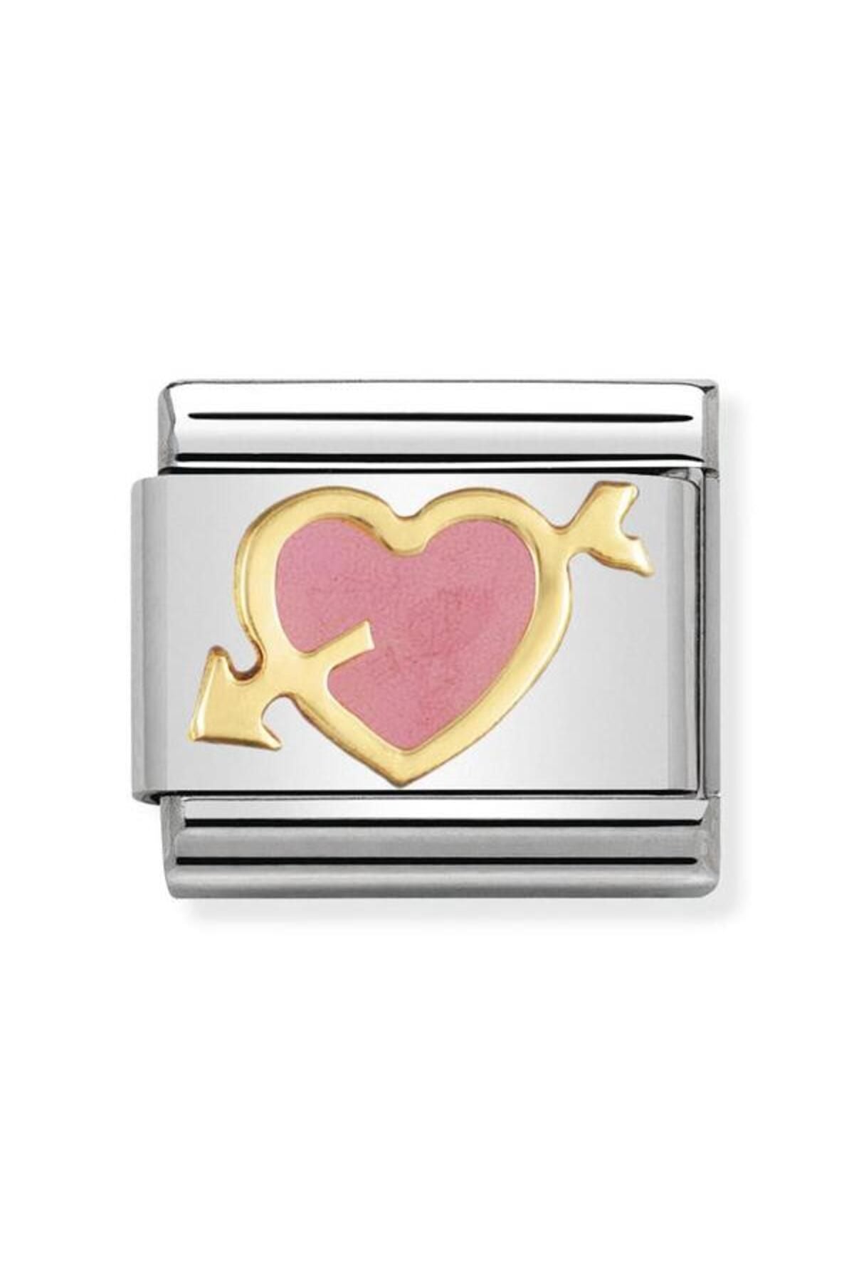 Composable Classic Love 1 Stainless Steel, Enamel And 18k Gold (01_pink Heart With Arrow)