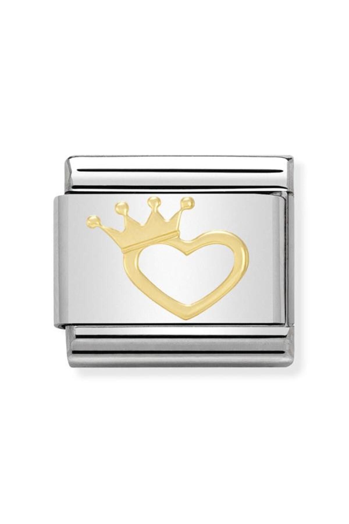 Composable Classic Love In Stainless Steel With 18k Gold (17_heart With Crown)
