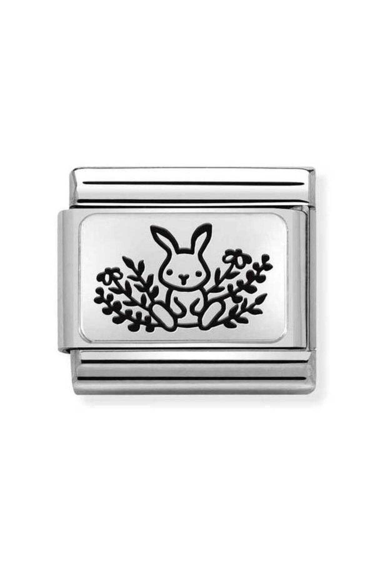 Composable Classic Month Flower Plates (ıc) Steel And 925 Silver (17_may)