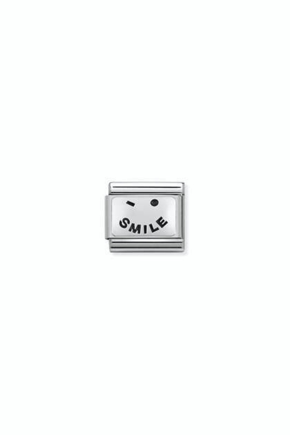 Composable Classic Oxydısed Plates 2 In Steel And 925 Silver (57_smile)