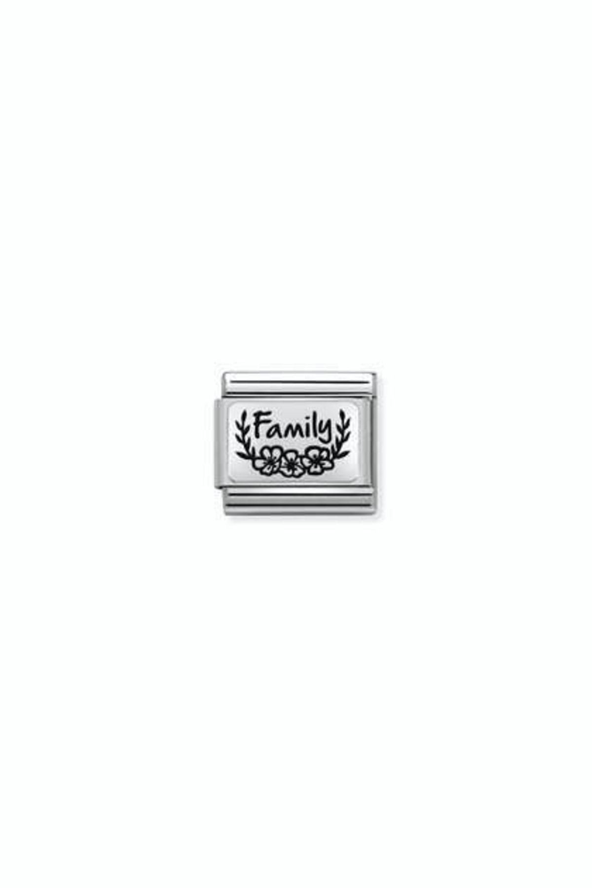 Composable Classic Plates (ıc) Steel And 925 Silver 33 family Flowers