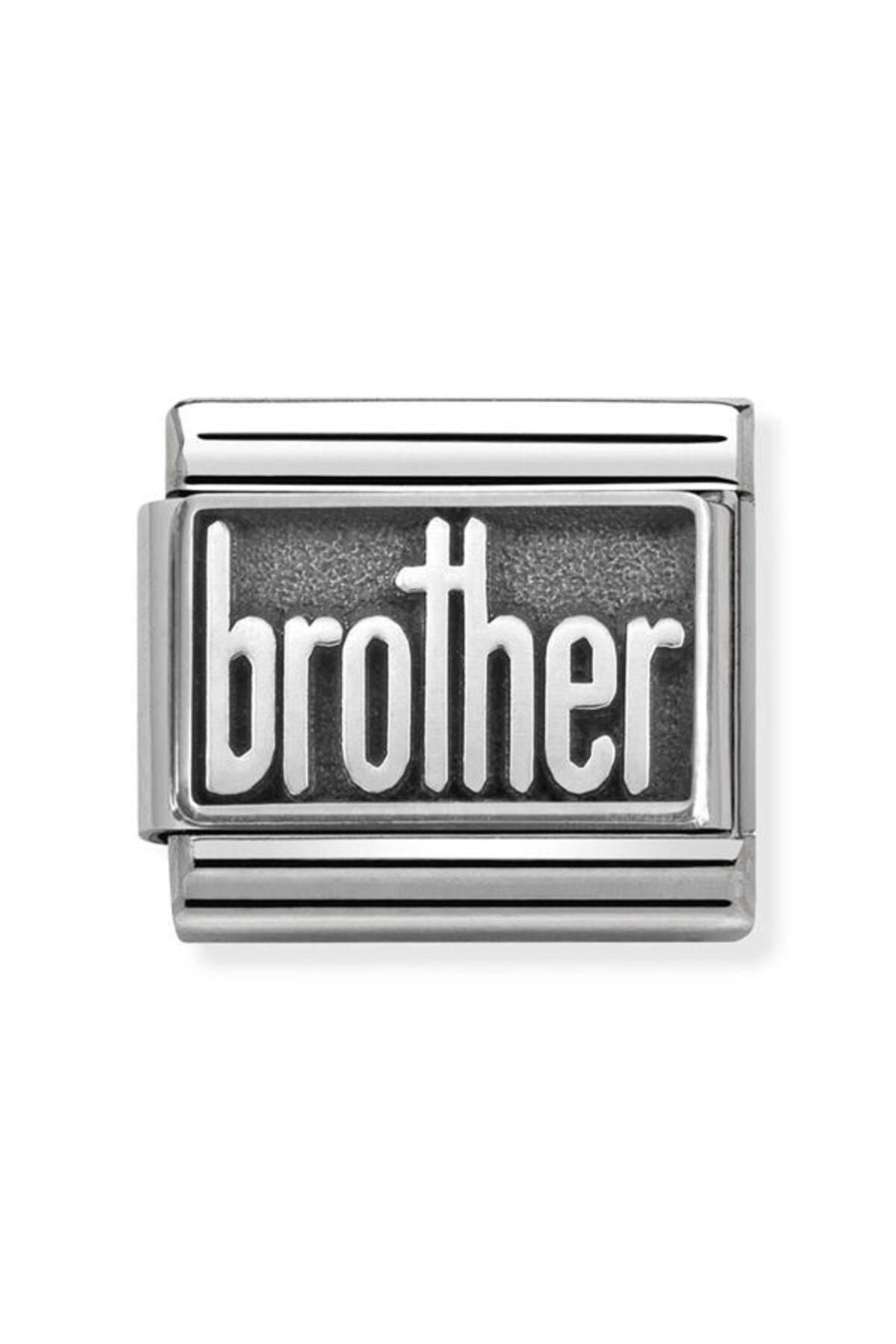 Composable Classic Plates Oxıdızed Steel And Silver 925 (32_brother)